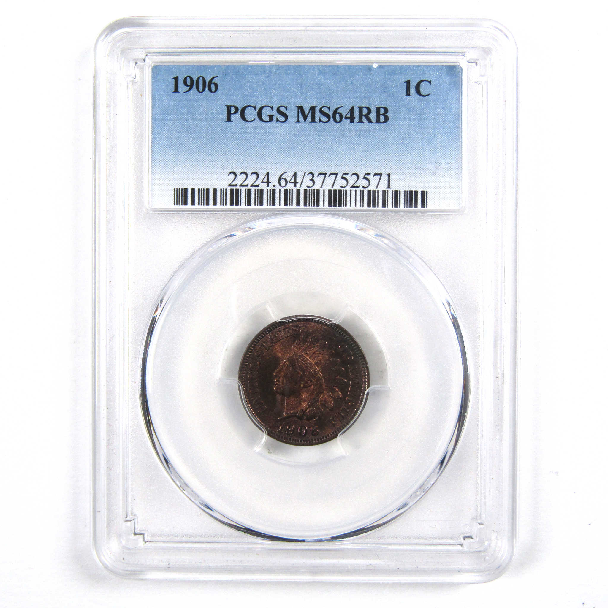 1906 Indian Head Cent MS 64 RB PCGS Penny 1c Uncirculated SKU:I3068