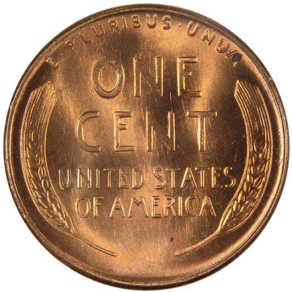 1952 S Lincoln Wheat Cent BU Uncirculated Mint State Bronze Penny 1c Coin