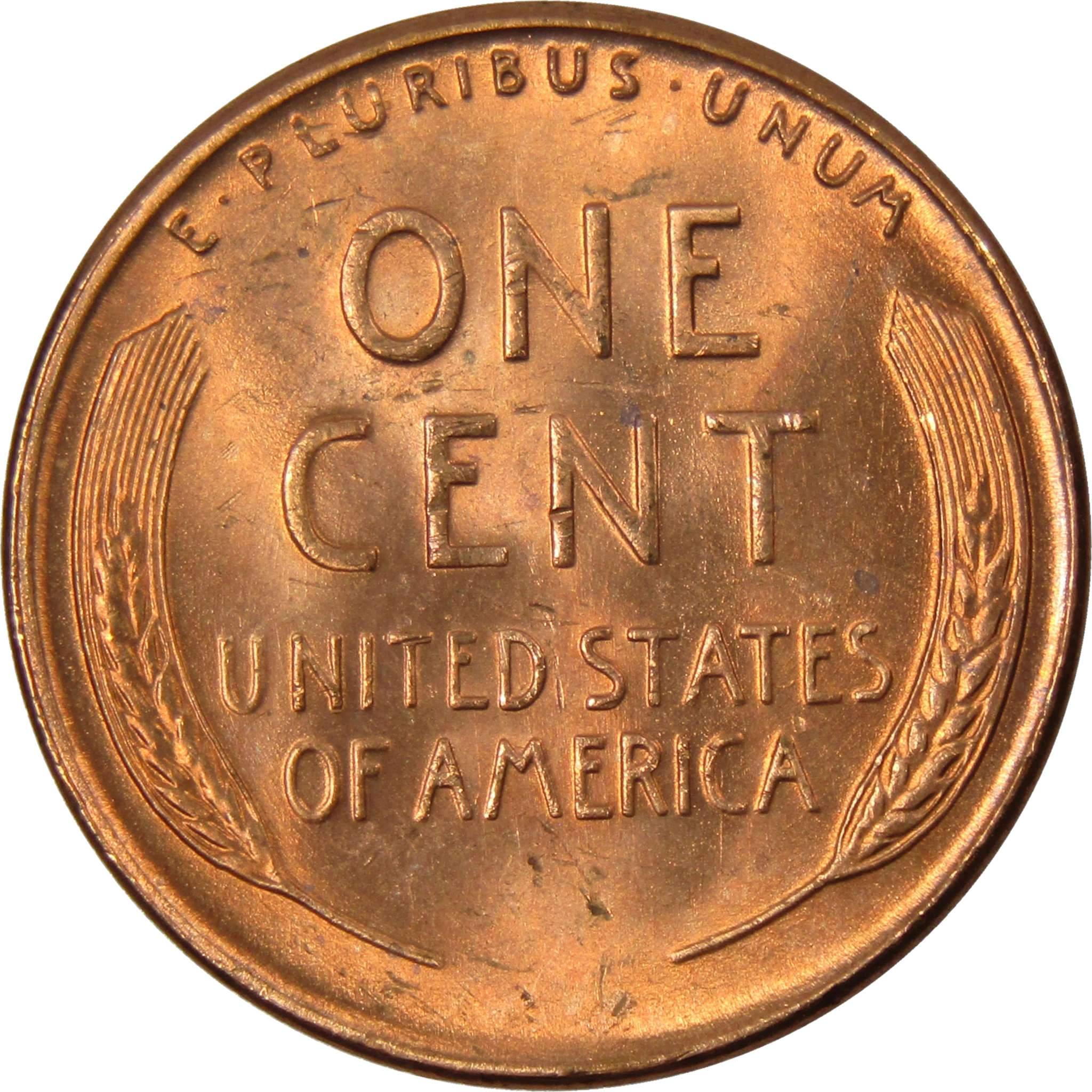 1953 S Lincoln Wheat Cent BU Uncirculated Mint State Bronze Penny 1c Coin