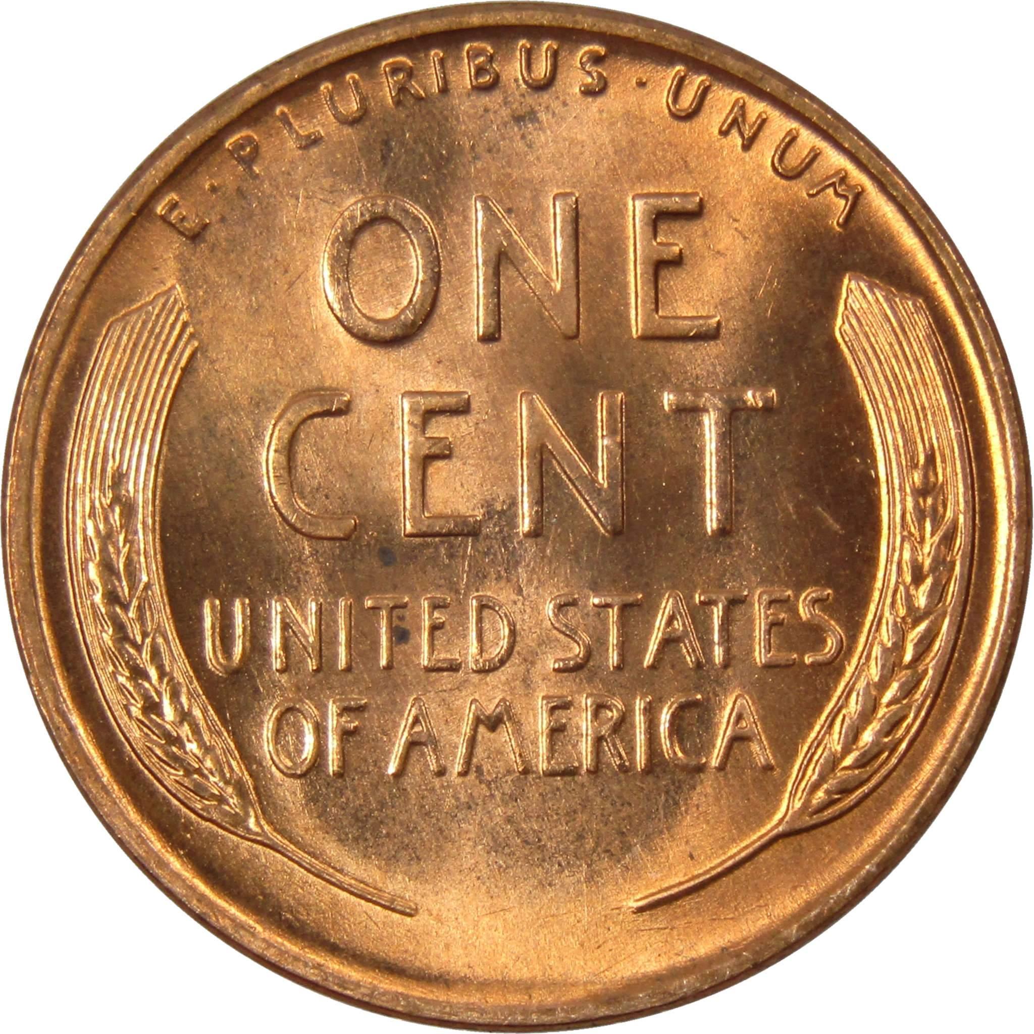 1954 D Lincoln Wheat Cent BU Uncirculated Mint State Bronze Penny 1c Coin