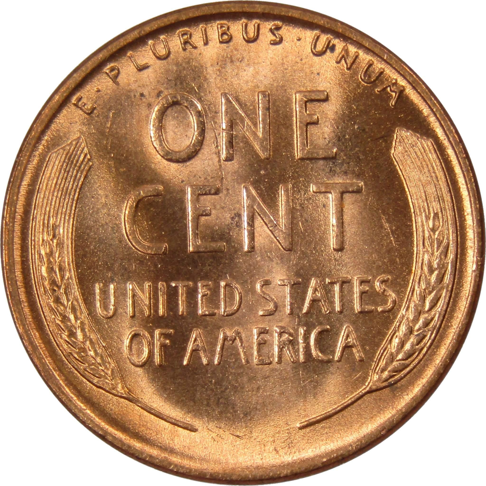 1955 D Lincoln Wheat Cent BU Uncirculated Mint State Bronze Penny 1c Coin