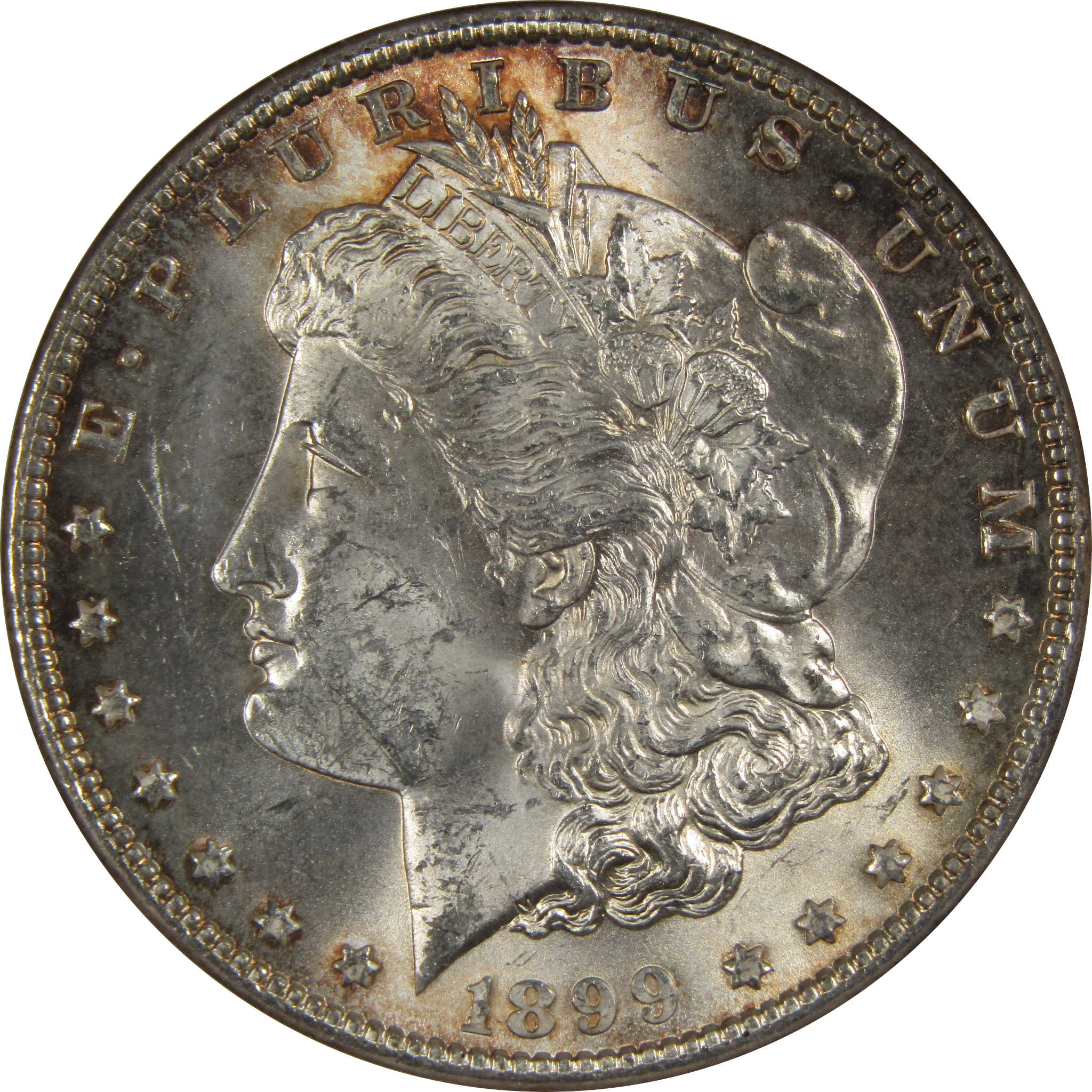 1899 Morgan Dollar MS 62 ANACS 90% Silver Uncirculated SKU:I200 - Morgan coin - Morgan silver dollar - Morgan silver dollar for sale - Profile Coins &amp; Collectibles