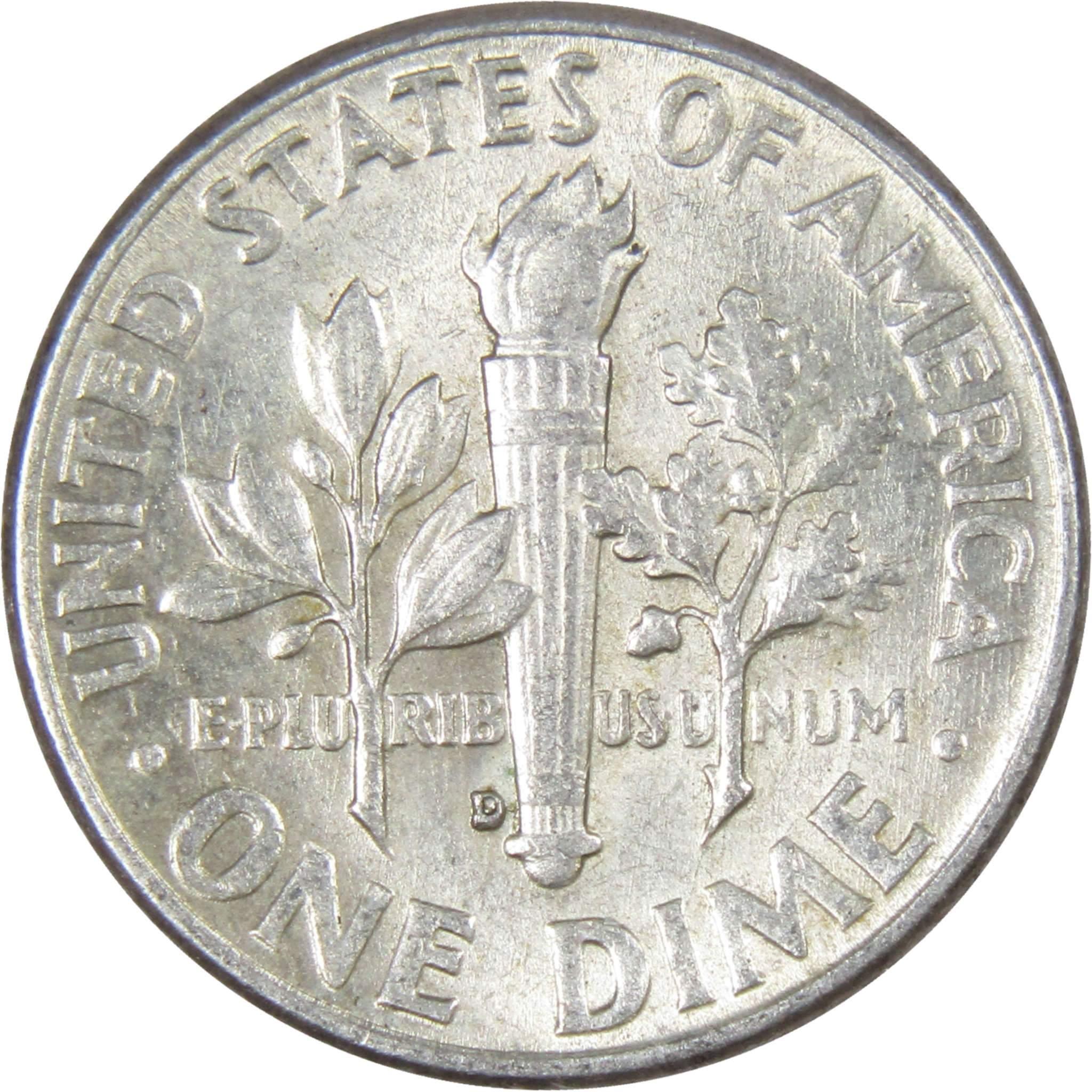 1962 D Roosevelt Dime AG About Good 90% Silver 10c US Coin Collectible