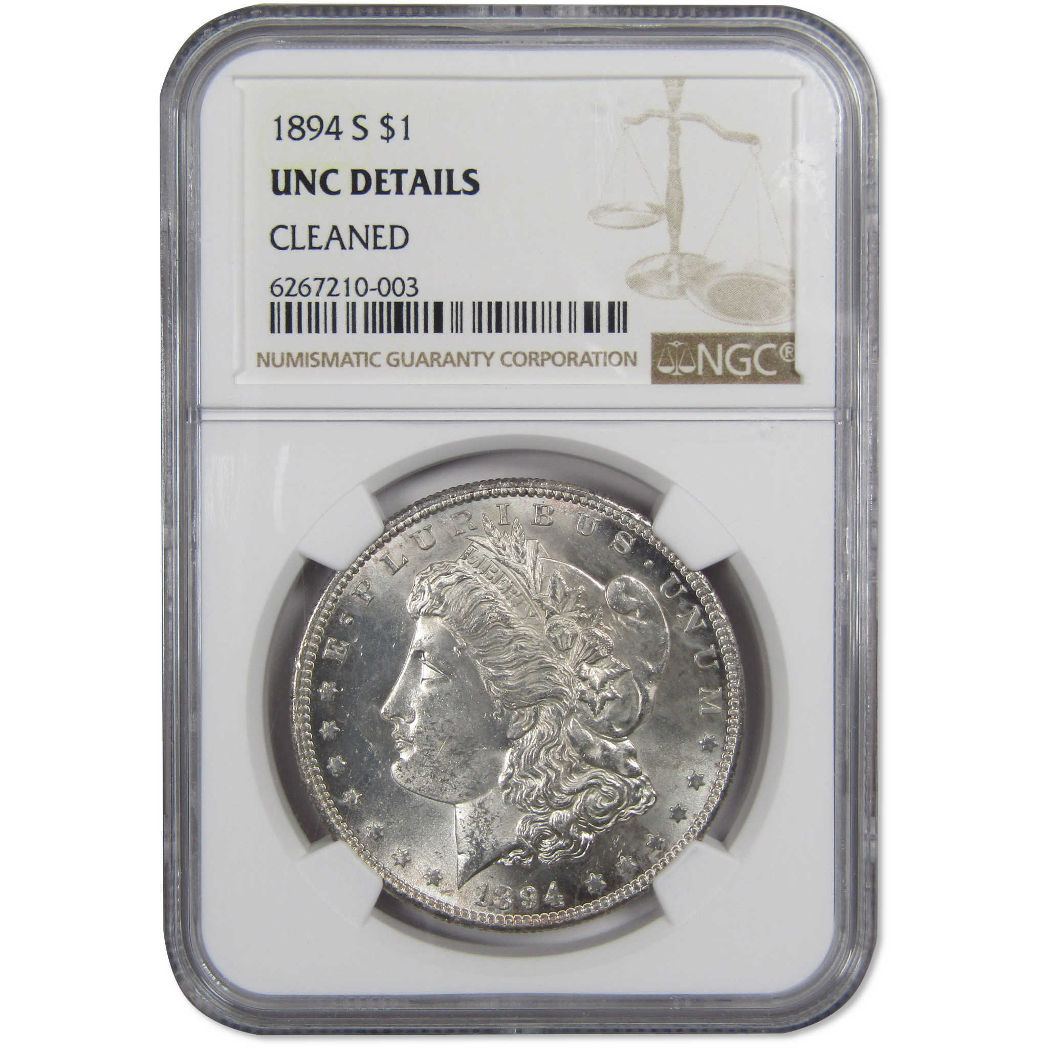 1894 S Morgan Dollar Uncirculated Details NGC 90% Silver SKU:IPC6870 - Morgan coin - Morgan silver dollar - Morgan silver dollar for sale - Profile Coins &amp; Collectibles