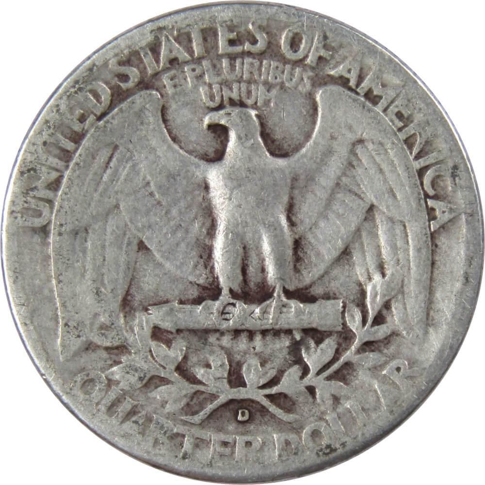 1947 D Washington Quarter G Good 90% Silver 25c US Coin Collectible