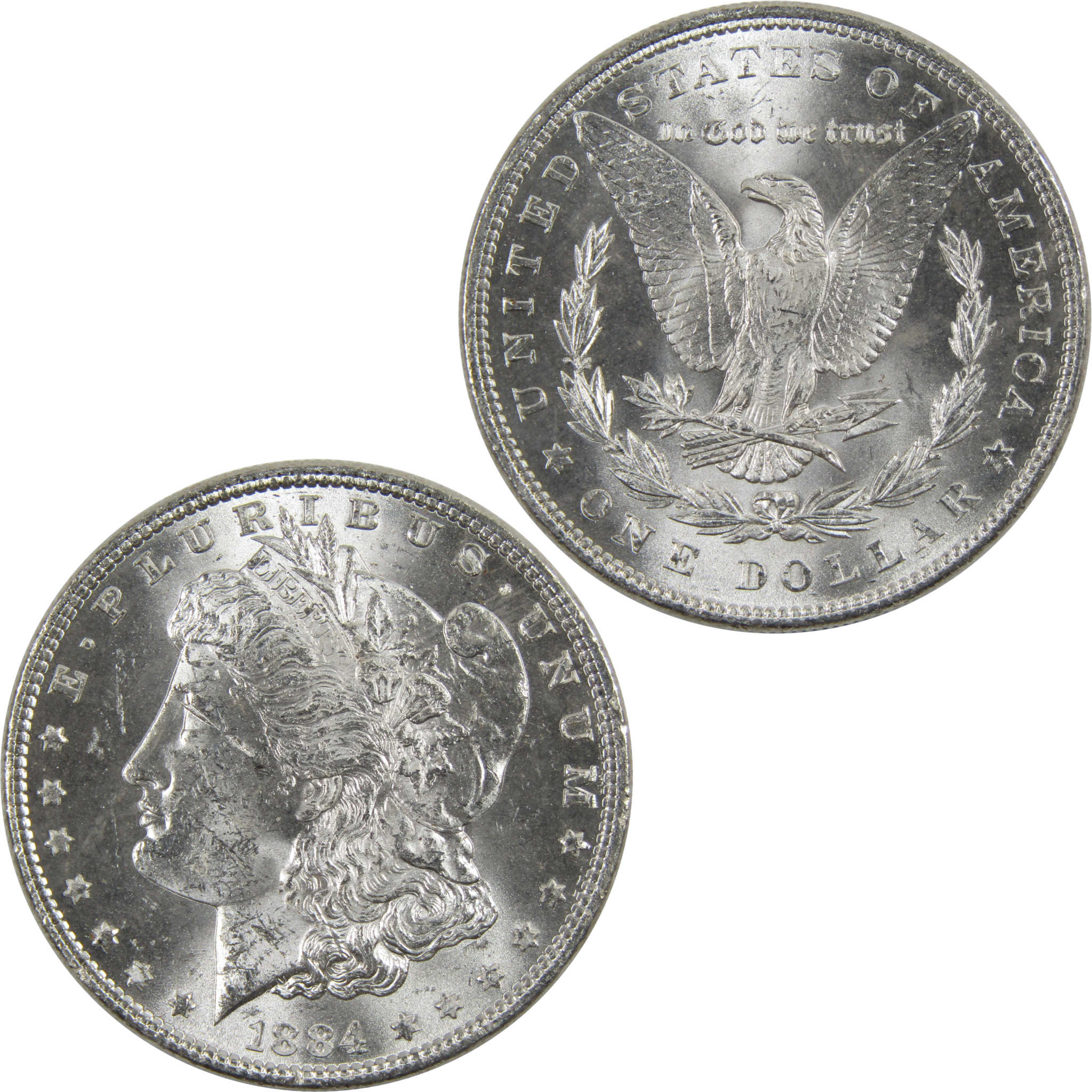 1884 Morgan Dollar BU Uncirculated 90% Silver $1 Coin SKU:I6019 - Morgan coin - Morgan silver dollar - Morgan silver dollar for sale - Profile Coins &amp; Collectibles