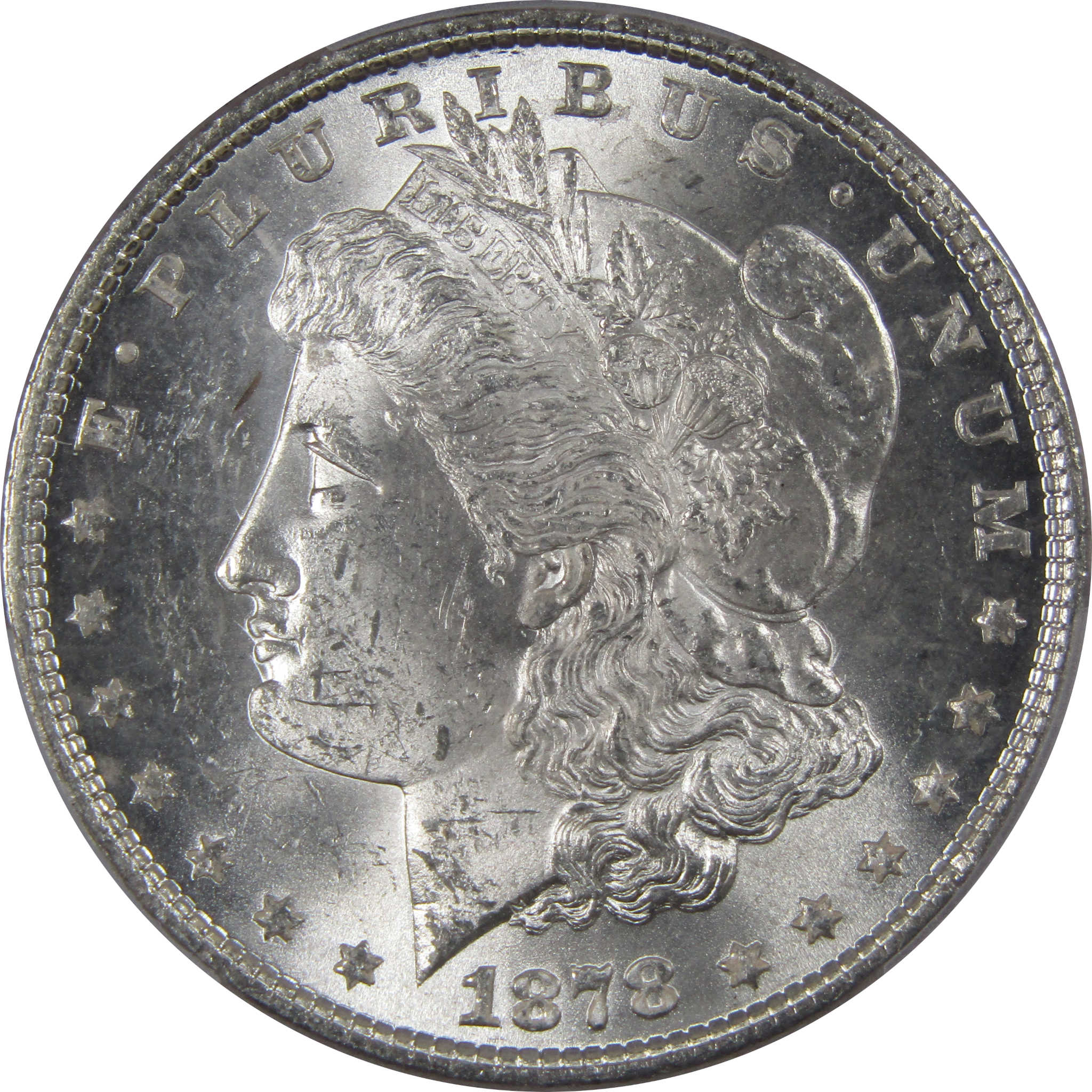 1878 7TF Rev 79 Morgan Dollar MS 62 PCGS Silver SKU:IPC6194 - Morgan coin - Morgan silver dollar - Morgan silver dollar for sale - Profile Coins &amp; Collectibles