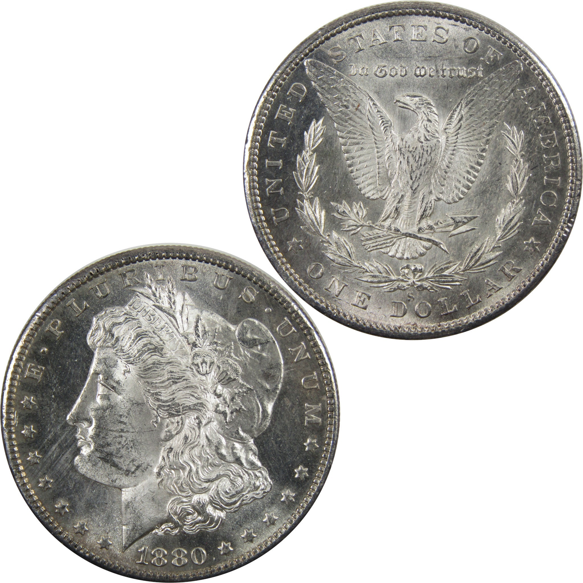 1880 S Morgan Dollar BU Uncirculated 90% Silver $1 Coin SKU:I5439 - Morgan coin - Morgan silver dollar - Morgan silver dollar for sale - Profile Coins &amp; Collectibles