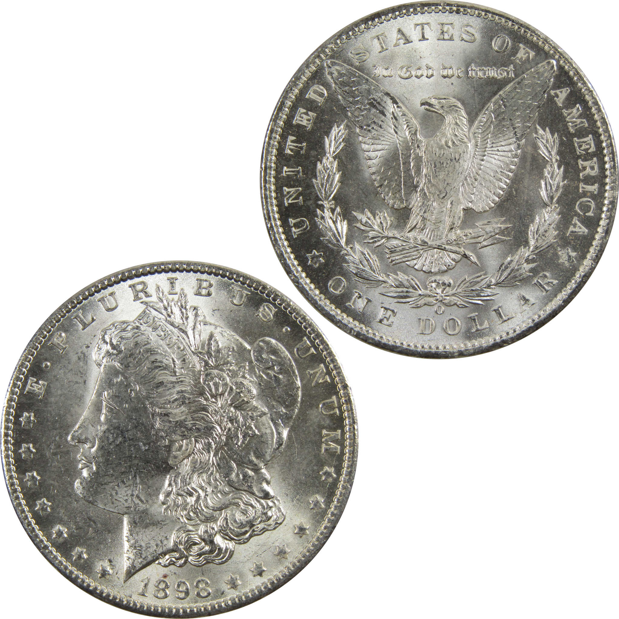 1898 O Morgan Dollar BU Uncirculated 90% Silver $1 Coin SKU:I5283 - Morgan coin - Morgan silver dollar - Morgan silver dollar for sale - Profile Coins &amp; Collectibles