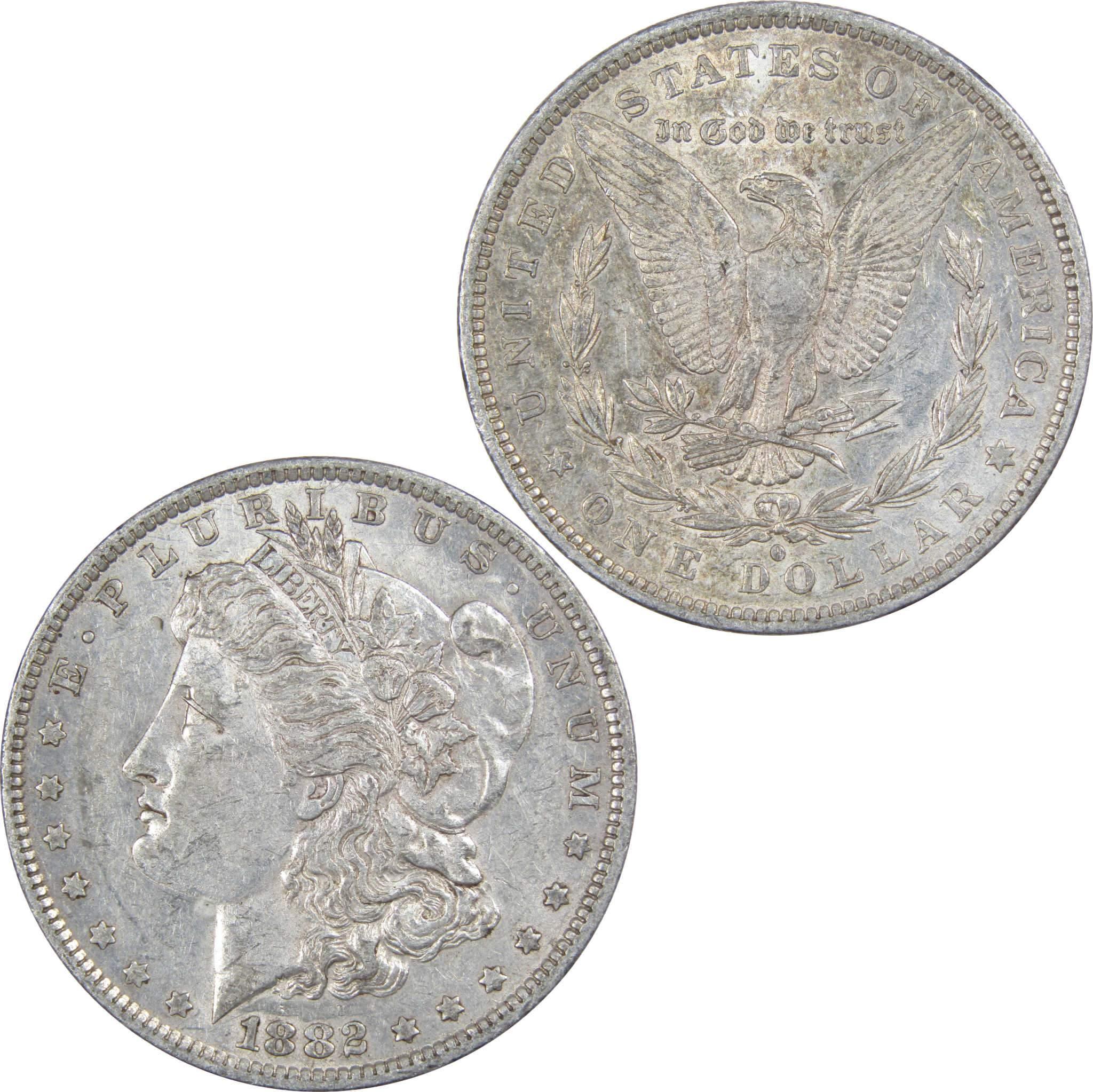 1882 O/S Morgan Dollar XF EF Extremely Fine 90% Silver SKU:IPC5330 - Morgan coin - Morgan silver dollar - Morgan silver dollar for sale - Profile Coins &amp; Collectibles