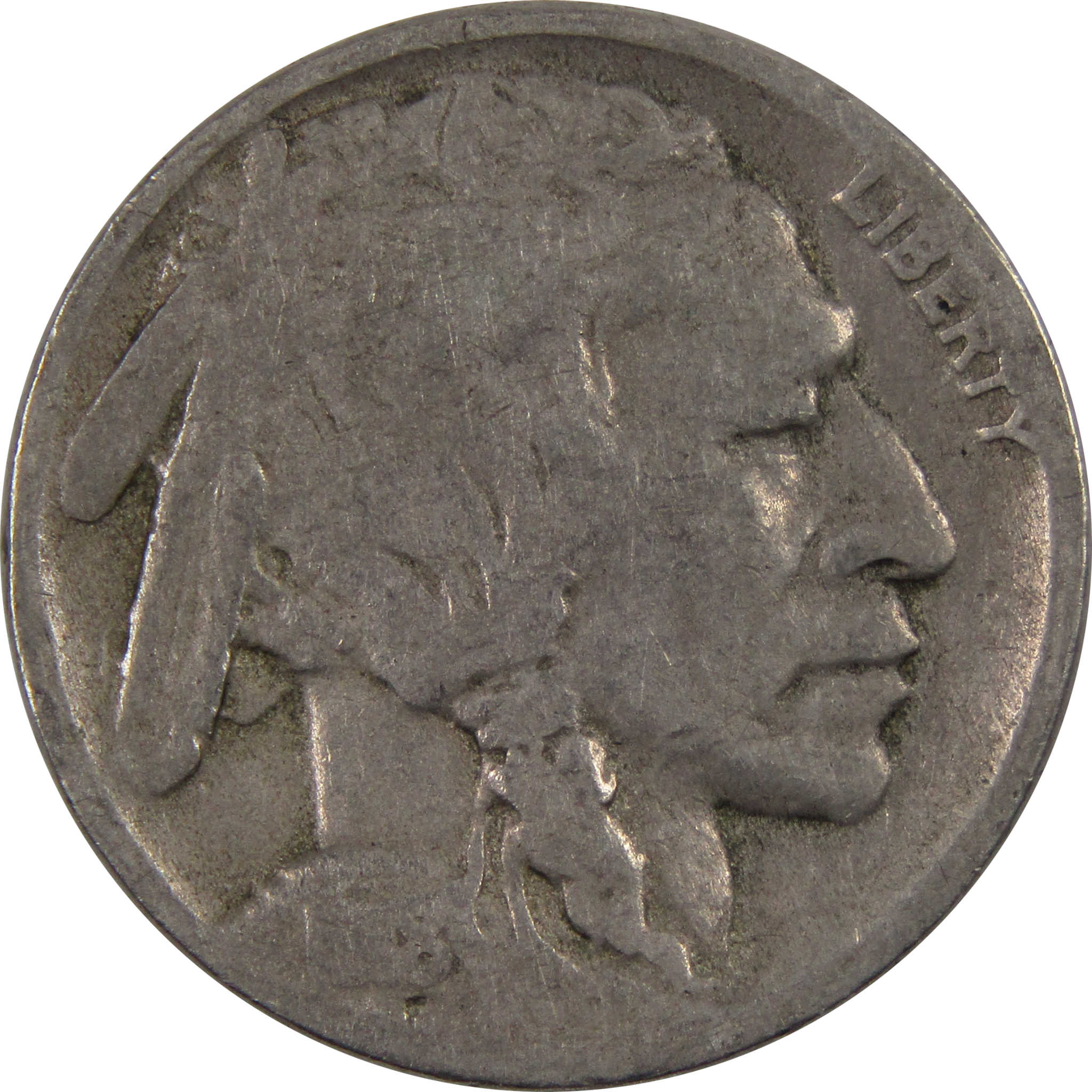 1918 D Indian Head Buffalo Nickel 5 Cent Piece AG About Good SKU:I3289