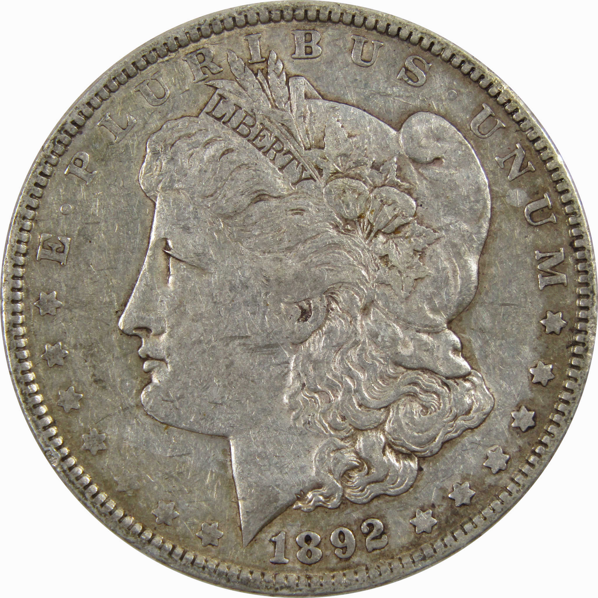 1892 Morgan Dollar XF EF Extremely Fine 90% Silver $1 Coin SKU:I3970 - Morgan coin - Morgan silver dollar - Morgan silver dollar for sale - Profile Coins &amp; Collectibles