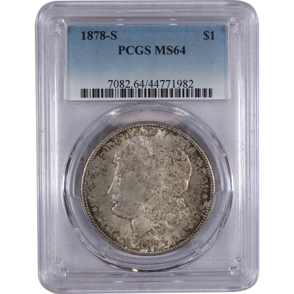 1878 S Morgan Dollar MS 64 PCGS 90% Silver Uncirculated SKU 