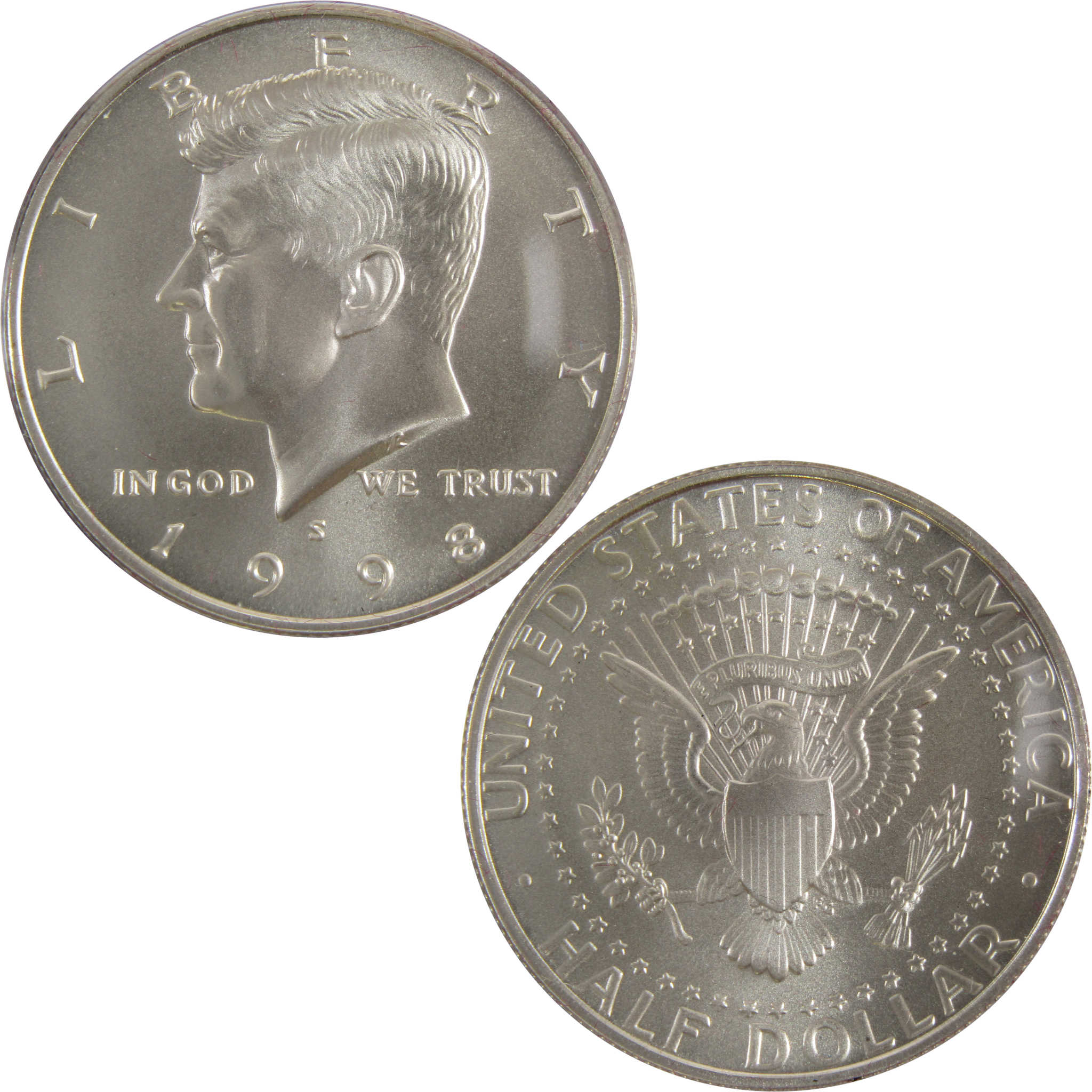 1998 S Kennedy Half Dollar BU Uncirculated 90% Silver 50c SKU:CPC1870