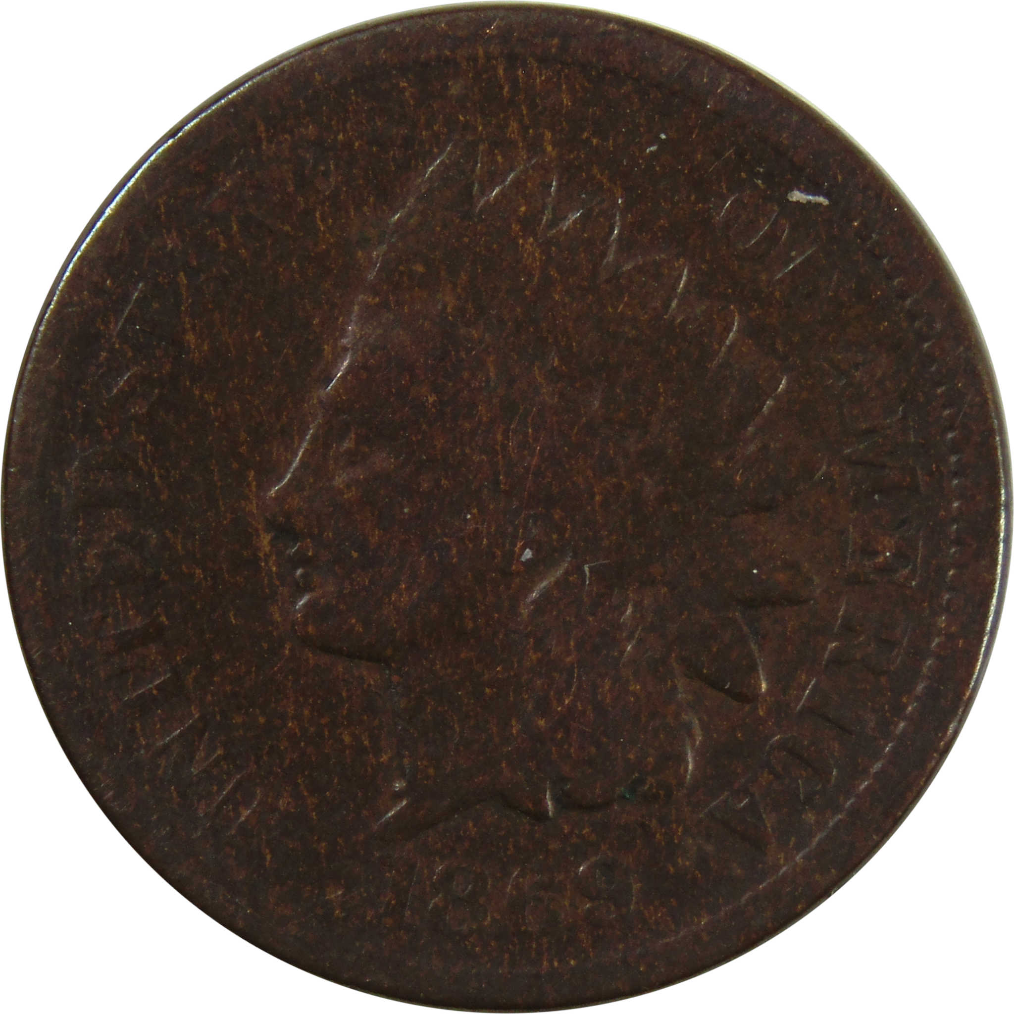 1869 Indian Head Cent G Good Penny 1c Coin SKU:I4803