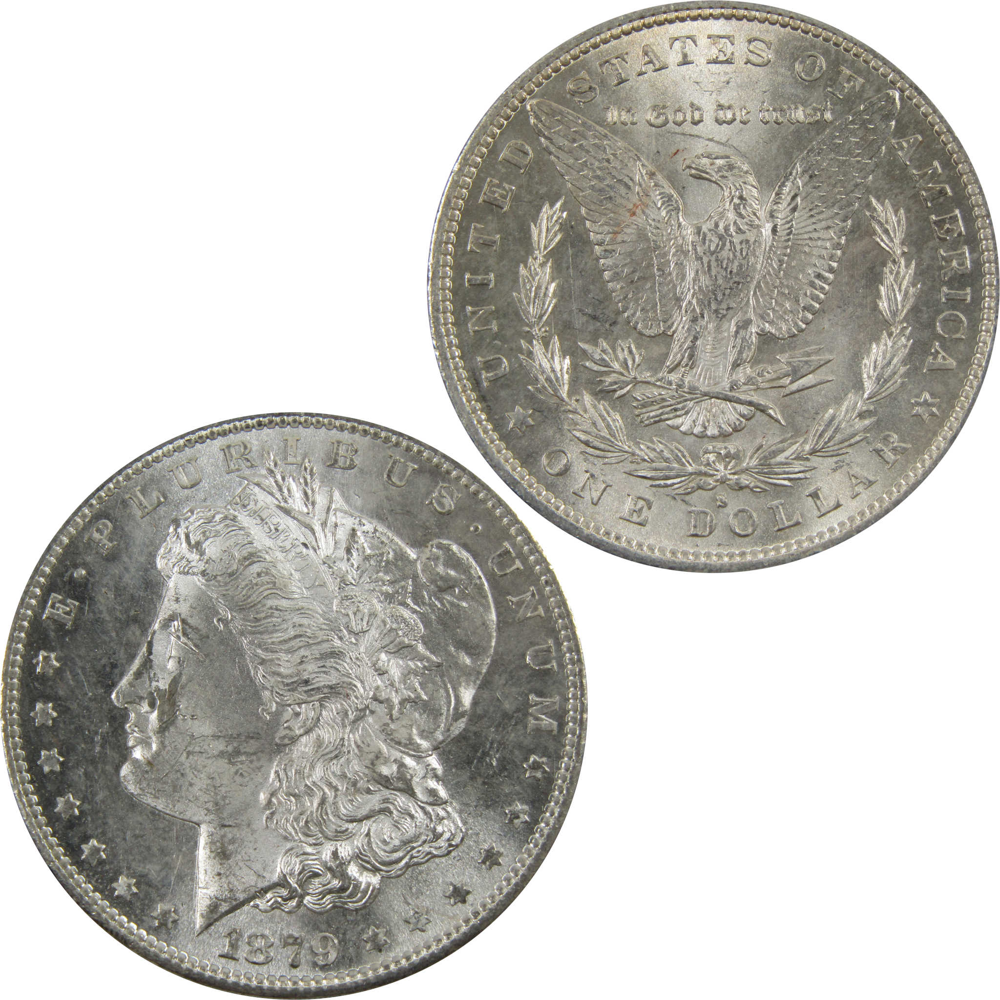 1879 S Morgan Dollar BU Uncirculated 90% Silver $1 Coin SKU:I4855 - Morgan coin - Morgan silver dollar - Morgan silver dollar for sale - Profile Coins &amp; Collectibles