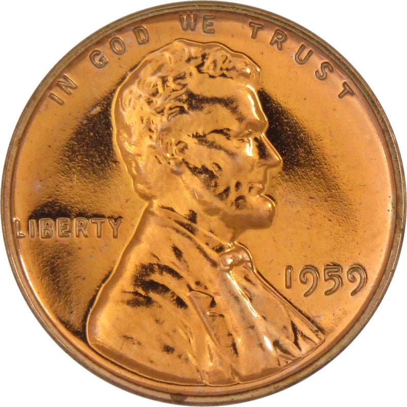 1959 Lincoln Memorial Cent Choice Proof Penny 1c Coin Collectible - Lincoln Cent - Profile Coins &amp; Collectibles