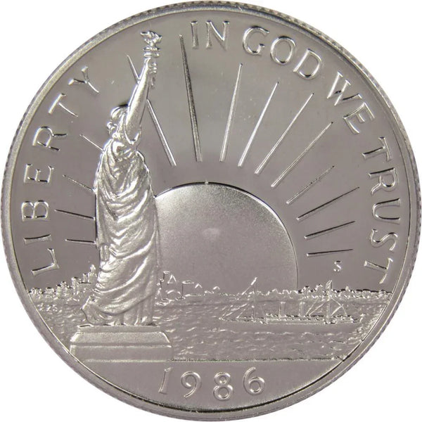 1986 S Statue of Liberty Commemorative Clad Half Dollar Proof 50c Coin