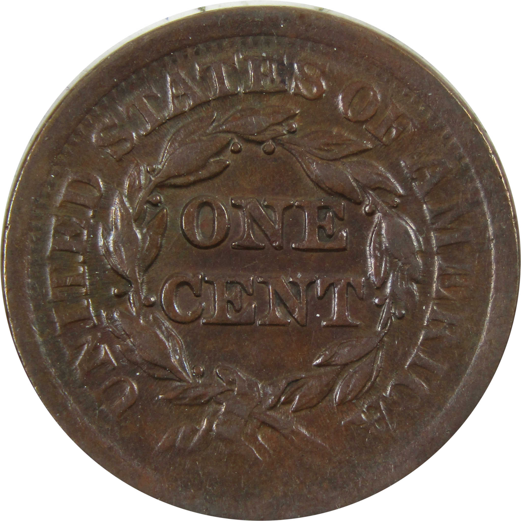1852 Braided Hair Large Cent AU About Unc Copper Penny SKU:I4721