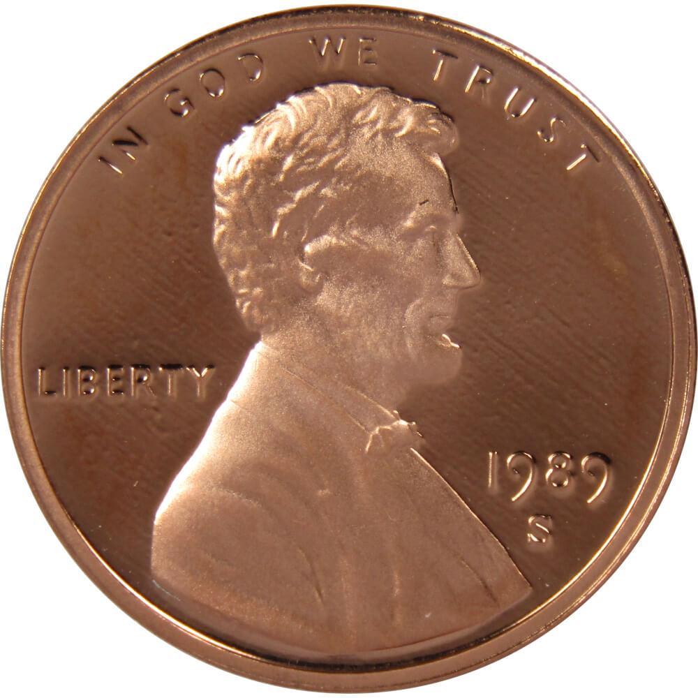1989 S Lincoln Memorial Cent Choice Proof Penny 1c Coin Collectible