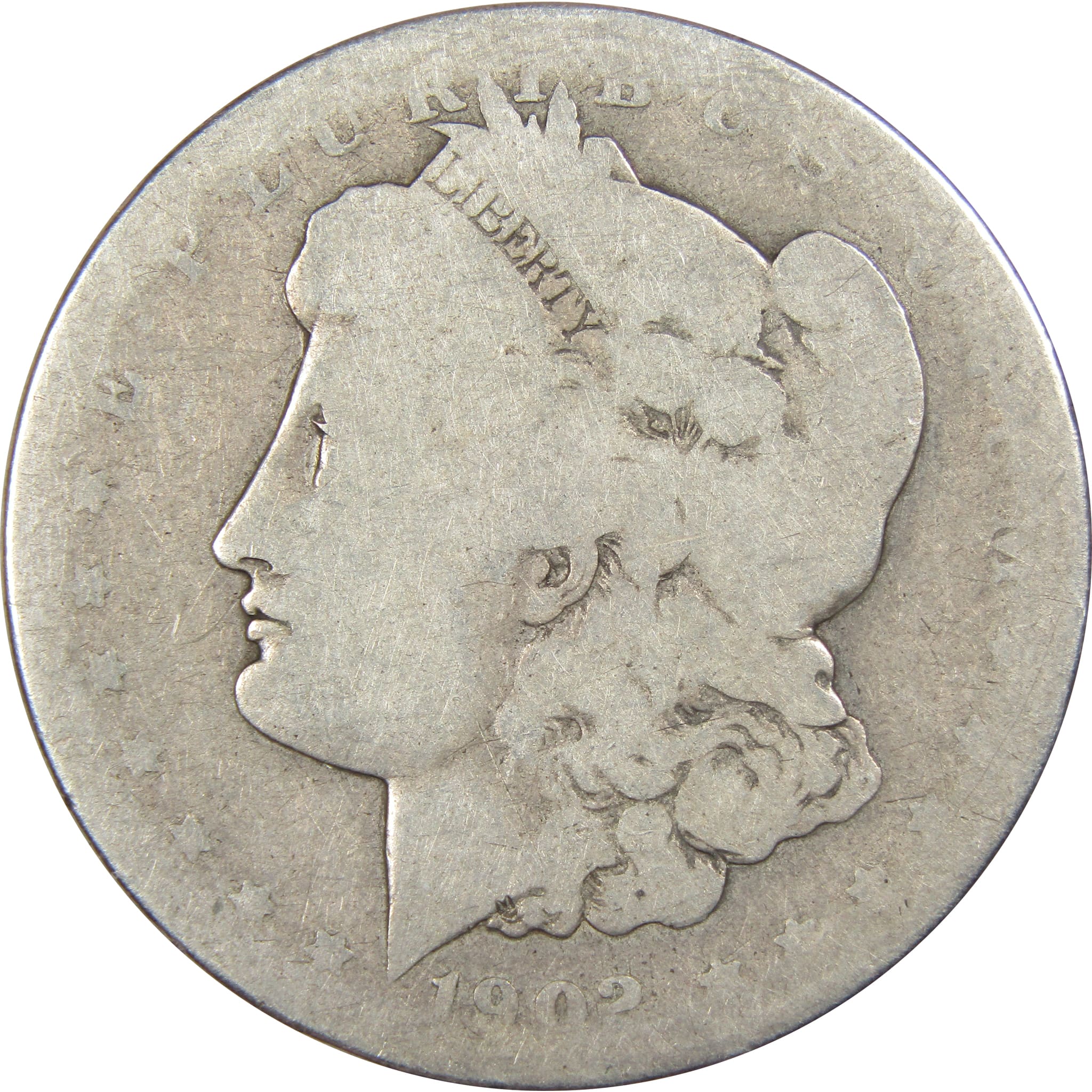 1902 S Morgan Dollar AG About Good 90% Silver US Coin SKU:IPC7432 - Morgan coin - Morgan silver dollar - Morgan silver dollar for sale - Profile Coins &amp; Collectibles