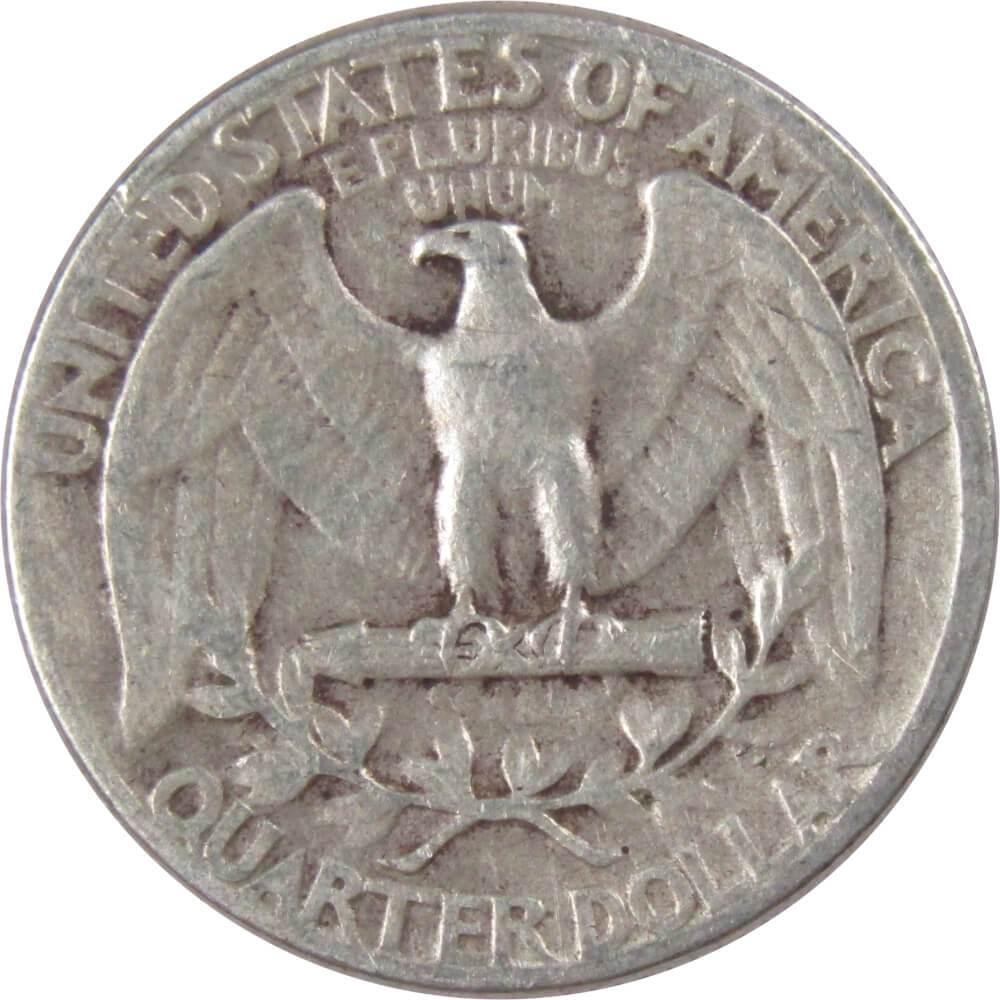 1943 Washington Quarter F Fine 90% Silver 25c US Coin Collectible