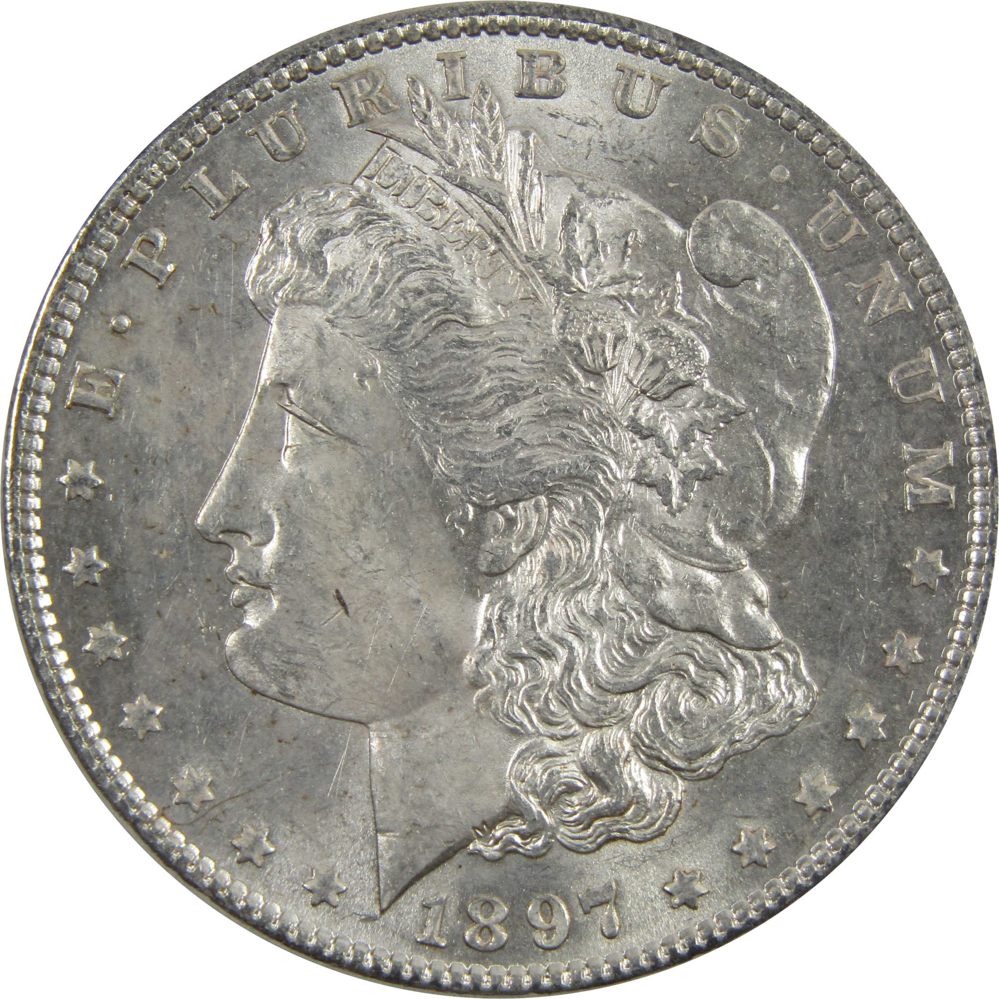 1897 Morgan Dollar BU Uncirculated 90% Silver $1 Coin SKU:I5162 - Morgan coin - Morgan silver dollar - Morgan silver dollar for sale - Profile Coins &amp; Collectibles