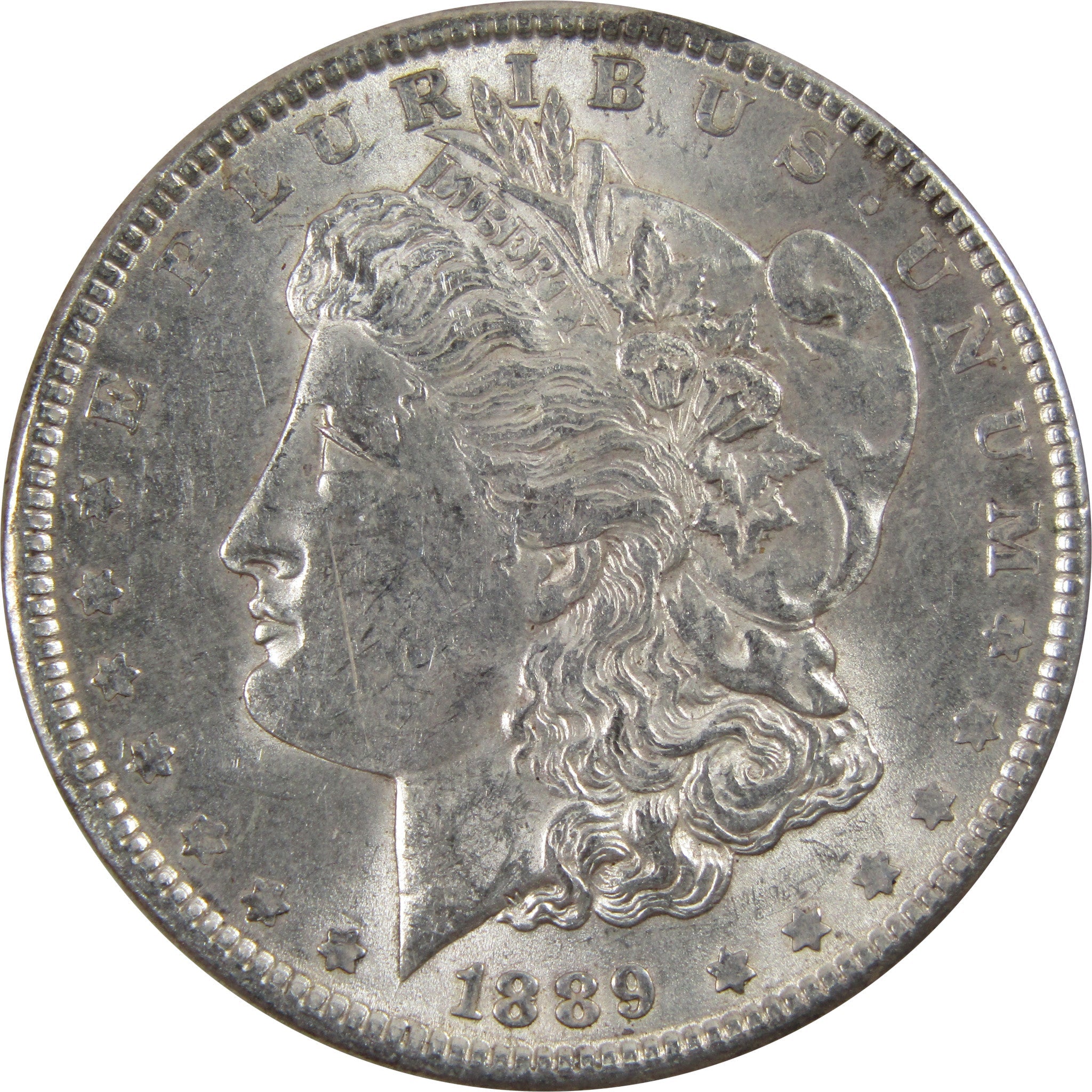 1889 Morgan Dollar AU About Uncirculated 90% Silver $1 Coin SKU:I5509 - Morgan coin - Morgan silver dollar - Morgan silver dollar for sale - Profile Coins &amp; Collectibles