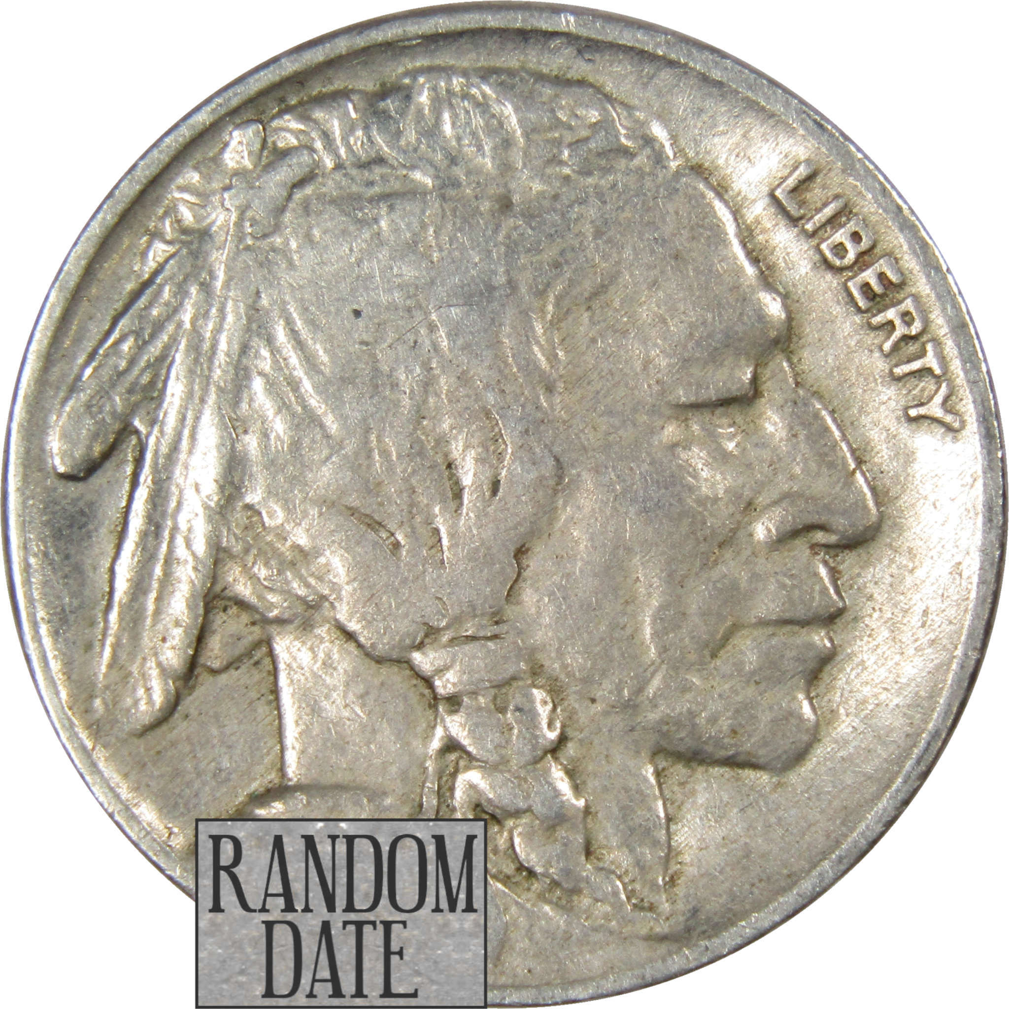 Indian Head Buffalo Nickel 5 Cent Piece VF Very Fine Random Date 5c US Coin