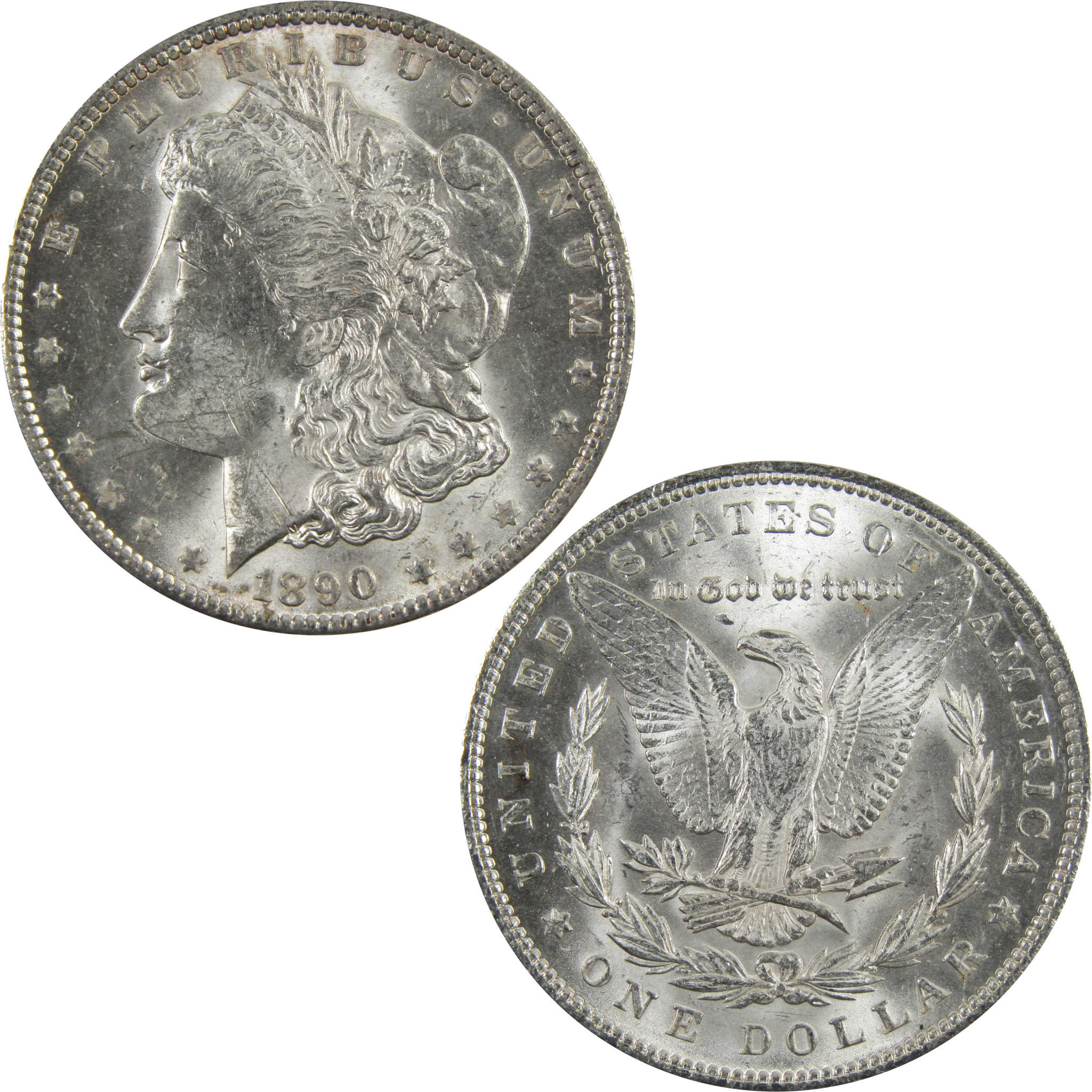 1890 Morgan Dollar BU Uncirculated 90% Silver $1 Coin SKU:I5146 - Morgan coin - Morgan silver dollar - Morgan silver dollar for sale - Profile Coins &amp; Collectibles