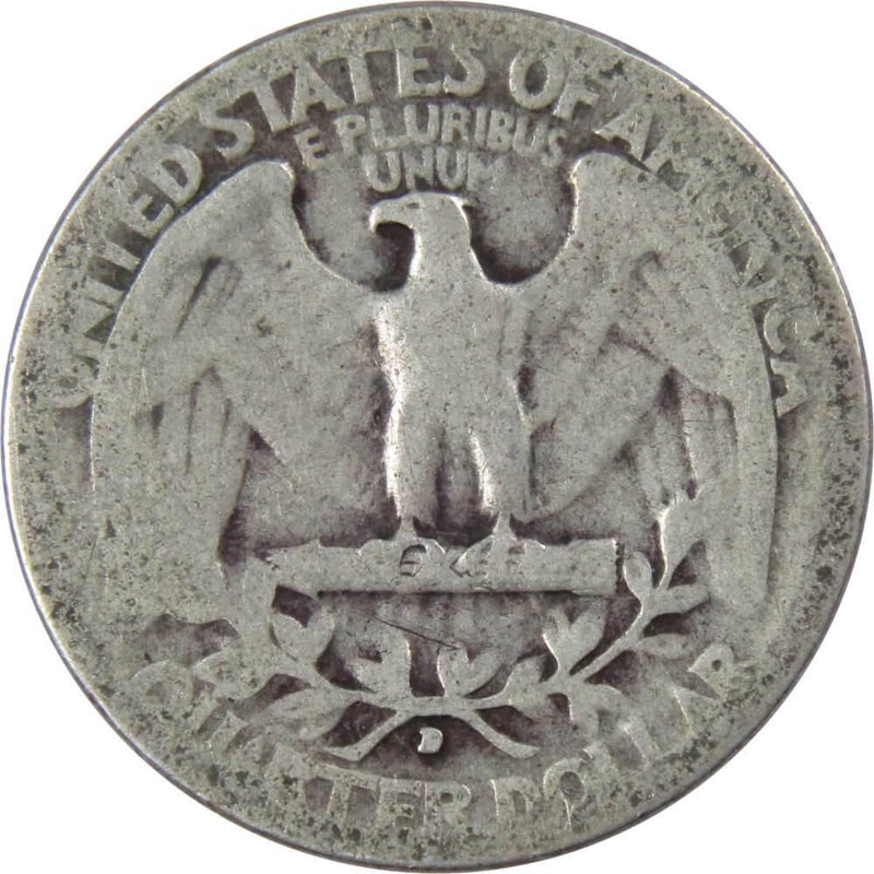 1936 D Washington Quarter AG About Good 90% Silver 25c US Coin Collectible - Washington Quarters for Sale - Profile Coins &amp; Collectibles
