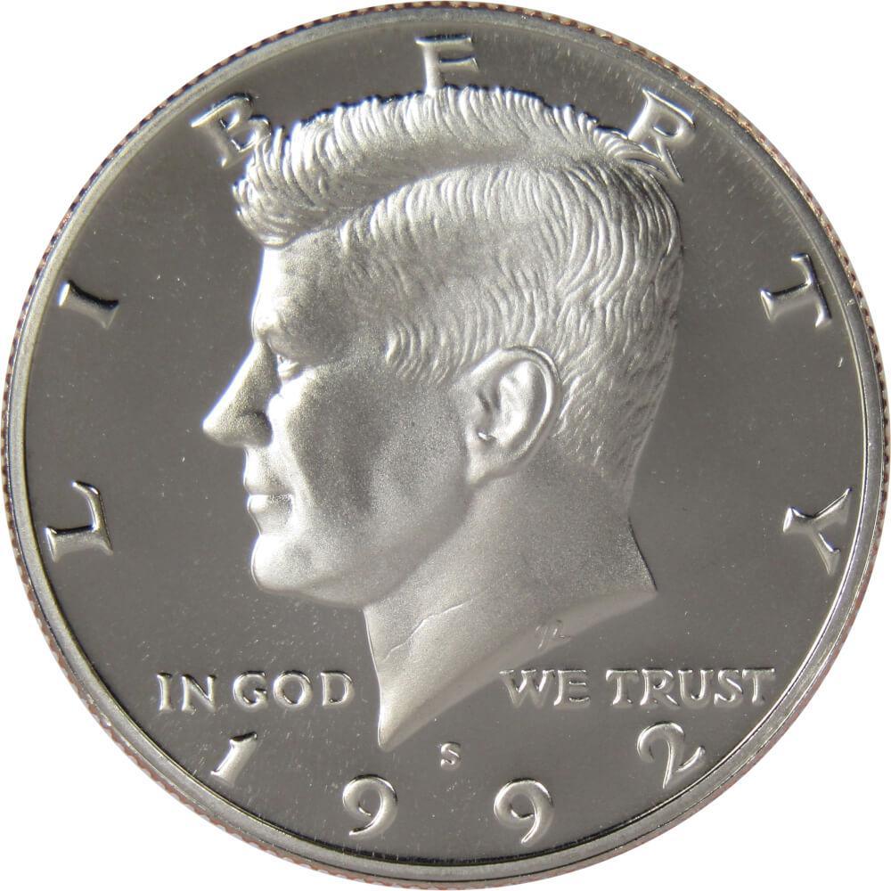 1992 S Kennedy Half Dollar Choice Proof Clad 50c US Coin Collectible