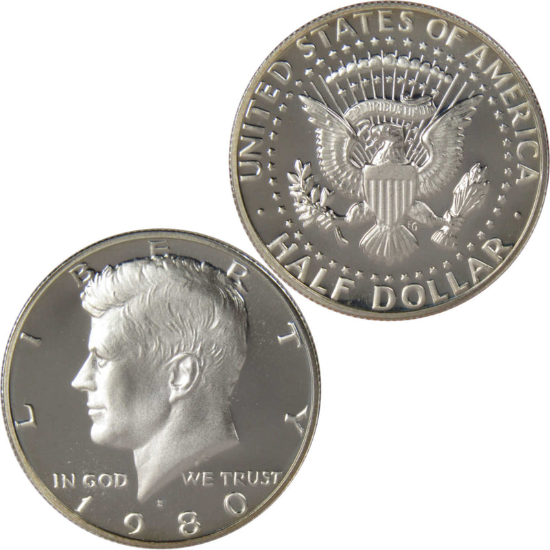 1980 S Kennedy Half Dollar Choice Proof 50c US Coin Collectible - Kennedy Half Dollars - JFK Half Dollar - Kennedy Coins - Profile Coins &amp; Collectibles