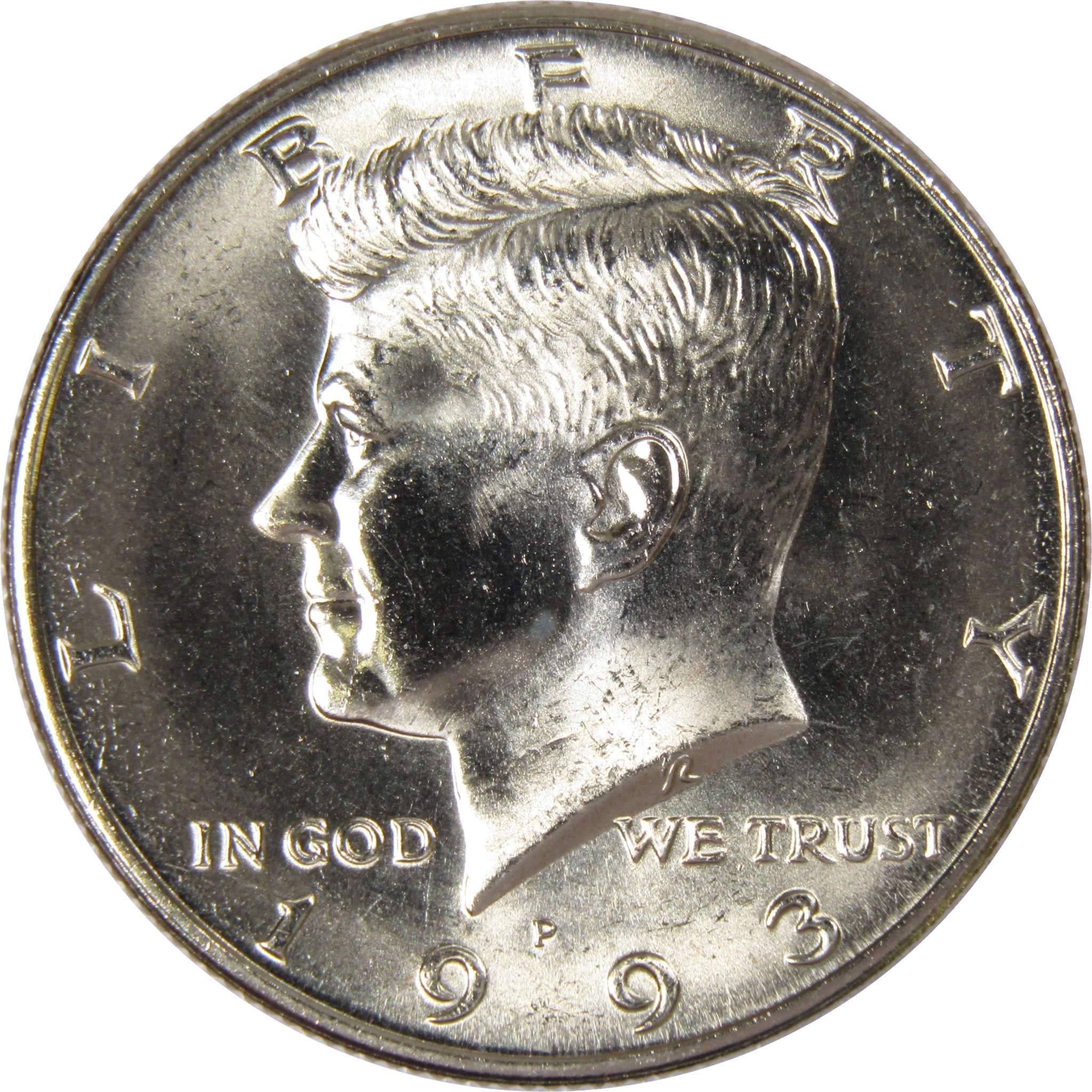 1993 P Kennedy Half Dollar BU Uncirculated Mint State 50c US Coin Collectible
