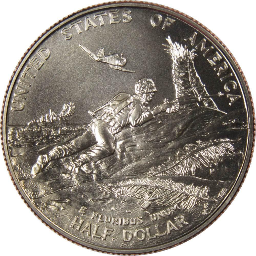 World War II Commemorative 1993 P Clad Half Dollar BU Uncirculated 50c Coin