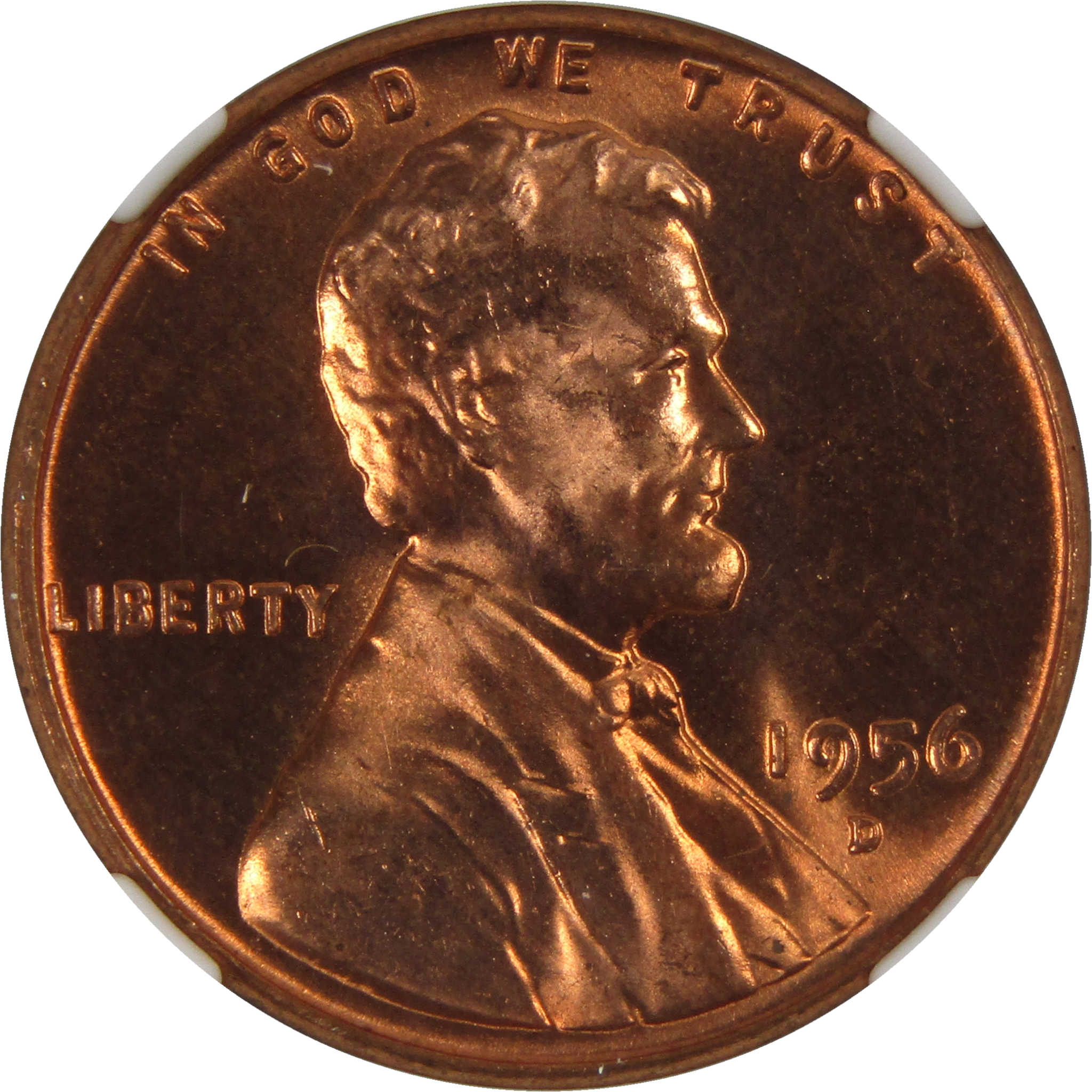 1956 D Lincoln Wheat Cent MS 66 RD NGC Penny Uncirculated SKU:I3671