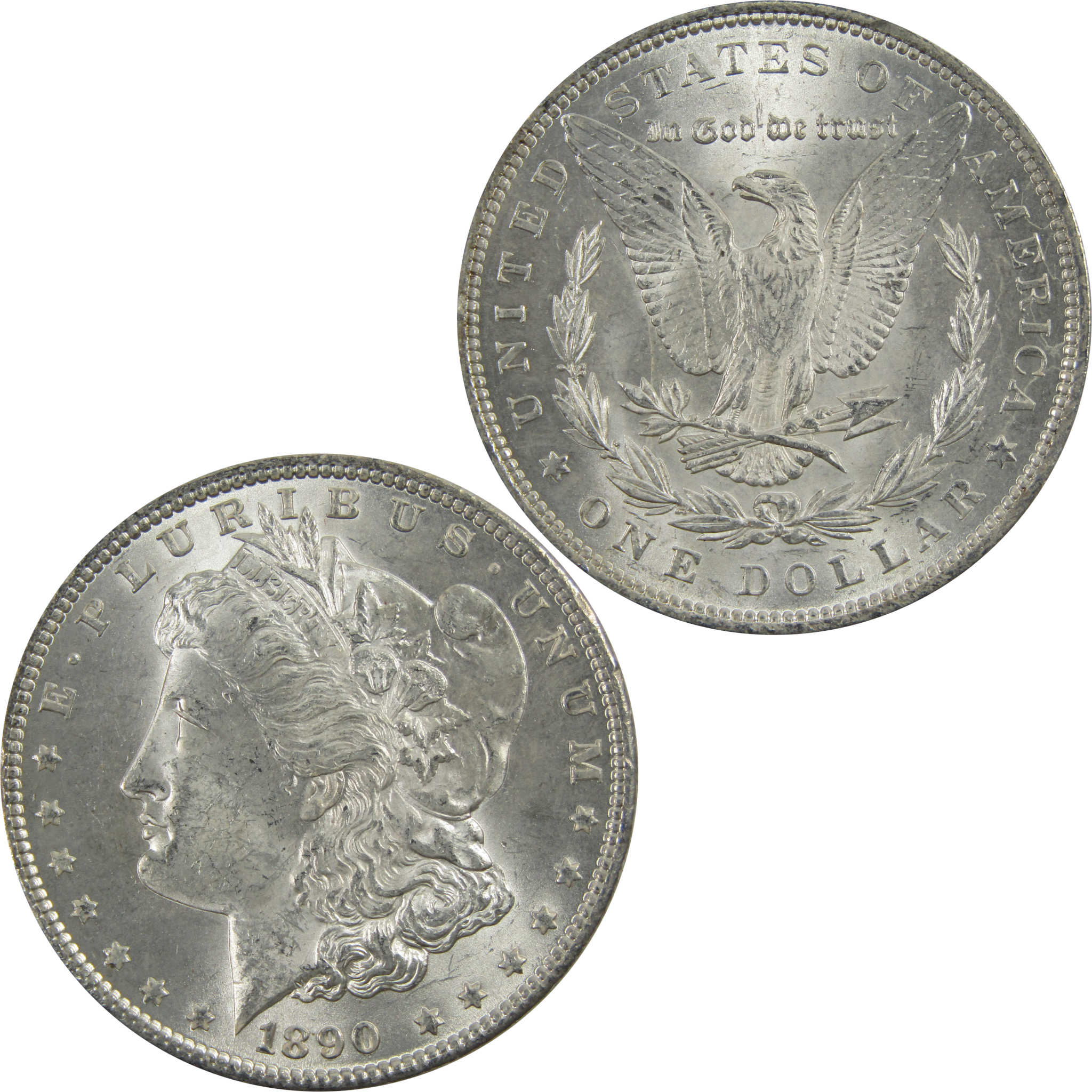 1890 Morgan Dollar BU Uncirculated 90% Silver $1 Coin SKU:I5140 - Morgan coin - Morgan silver dollar - Morgan silver dollar for sale - Profile Coins &amp; Collectibles