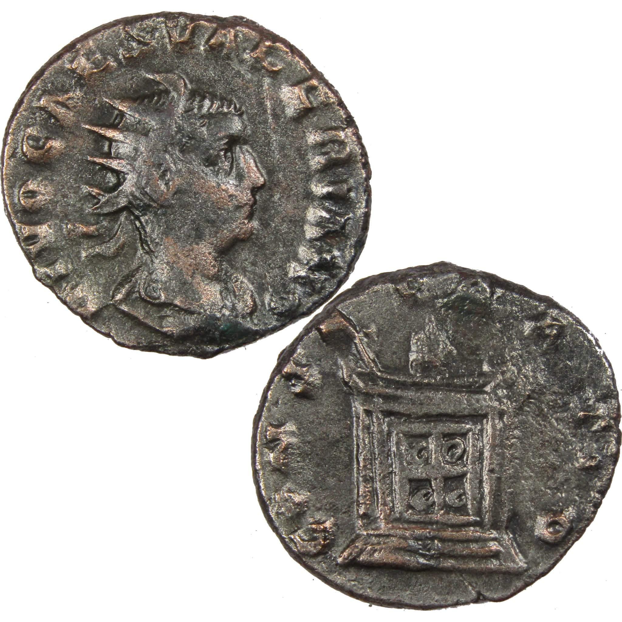 256-258 AD Valerian II AntoninianF Fine Ancient Roman Coin SKU:IPC3811