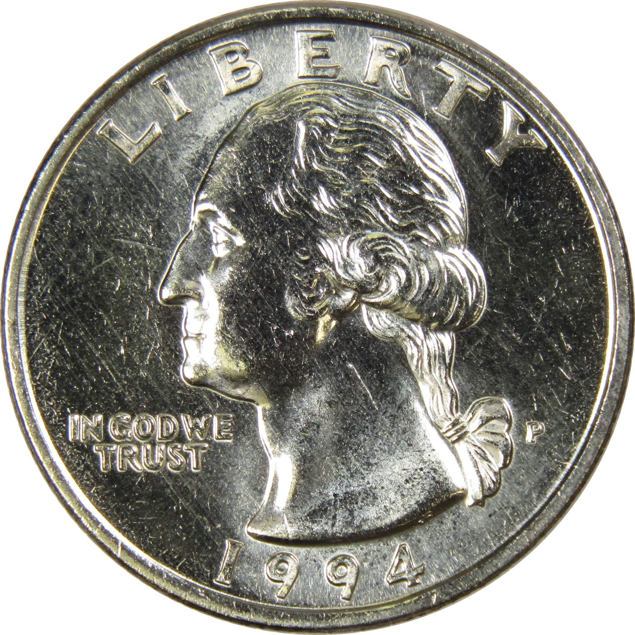 1994 P Washington Quarter BU Uncirculated Mint State 25c US Coin Collectible