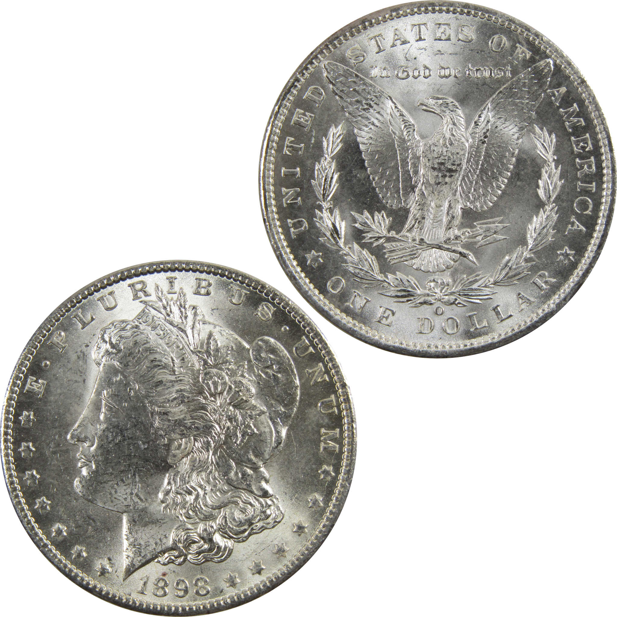 1898 O Morgan Dollar BU Uncirculated 90% Silver $1 Coin SKU:I5282 - Morgan coin - Morgan silver dollar - Morgan silver dollar for sale - Profile Coins &amp; Collectibles