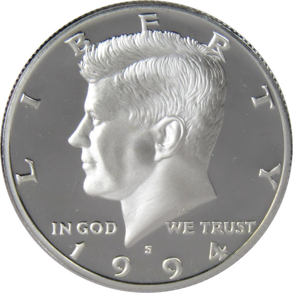 1994 S Kennedy Half Dollar Choice Proof 90% Silver 50c US Coin Collectible