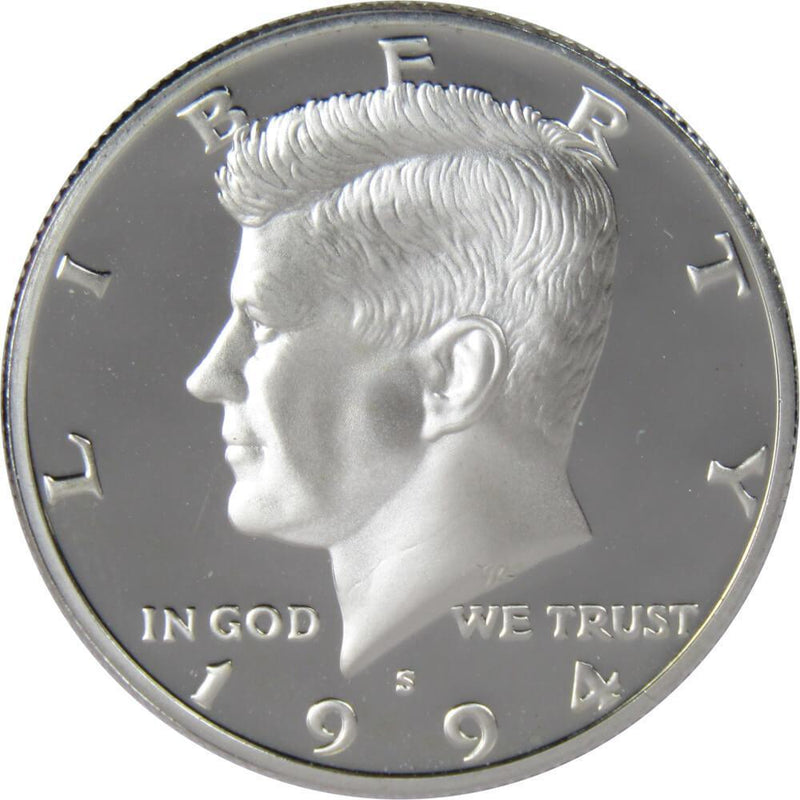 1994 S Kennedy Half Dollar Choice Proof 90% Silver 50c US Coin Collectible - Kennedy Half Dollars - JFK Half Dollar - Kennedy Coins - Profile Coins &amp; Collectibles