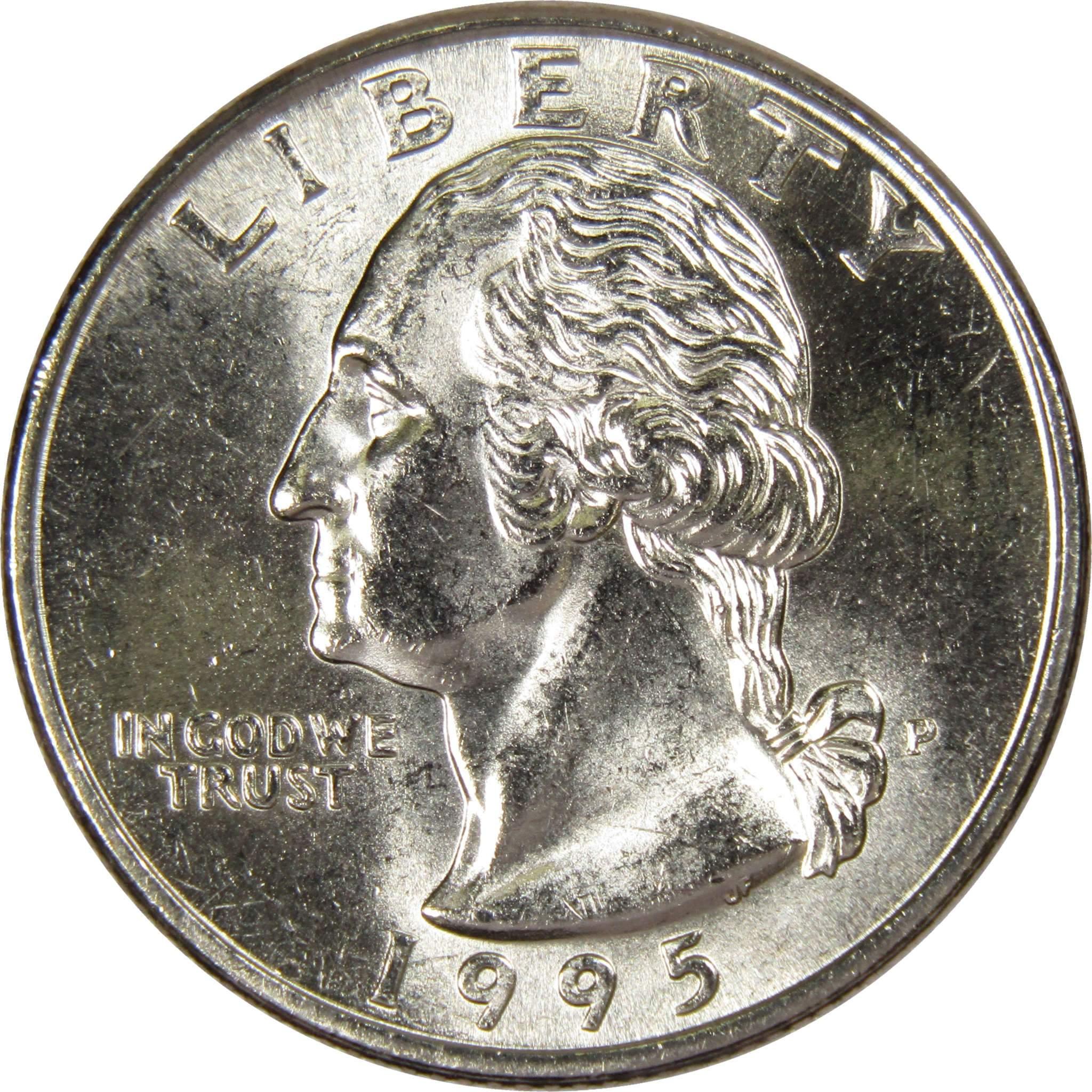 1995 P Washington Quarter BU Uncirculated Mint State 25c US Coin Collectible