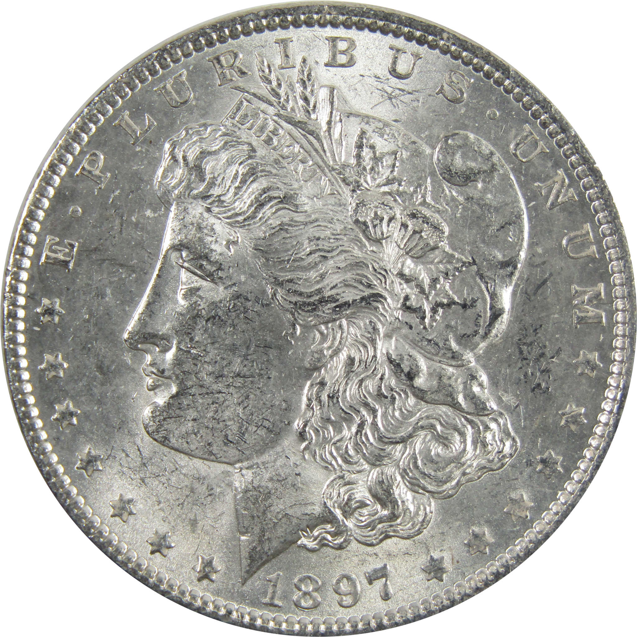 1897 Morgan Dollar BU Uncirculated 90% Silver $1 Coin SKU:I5158 - Morgan coin - Morgan silver dollar - Morgan silver dollar for sale - Profile Coins &amp; Collectibles