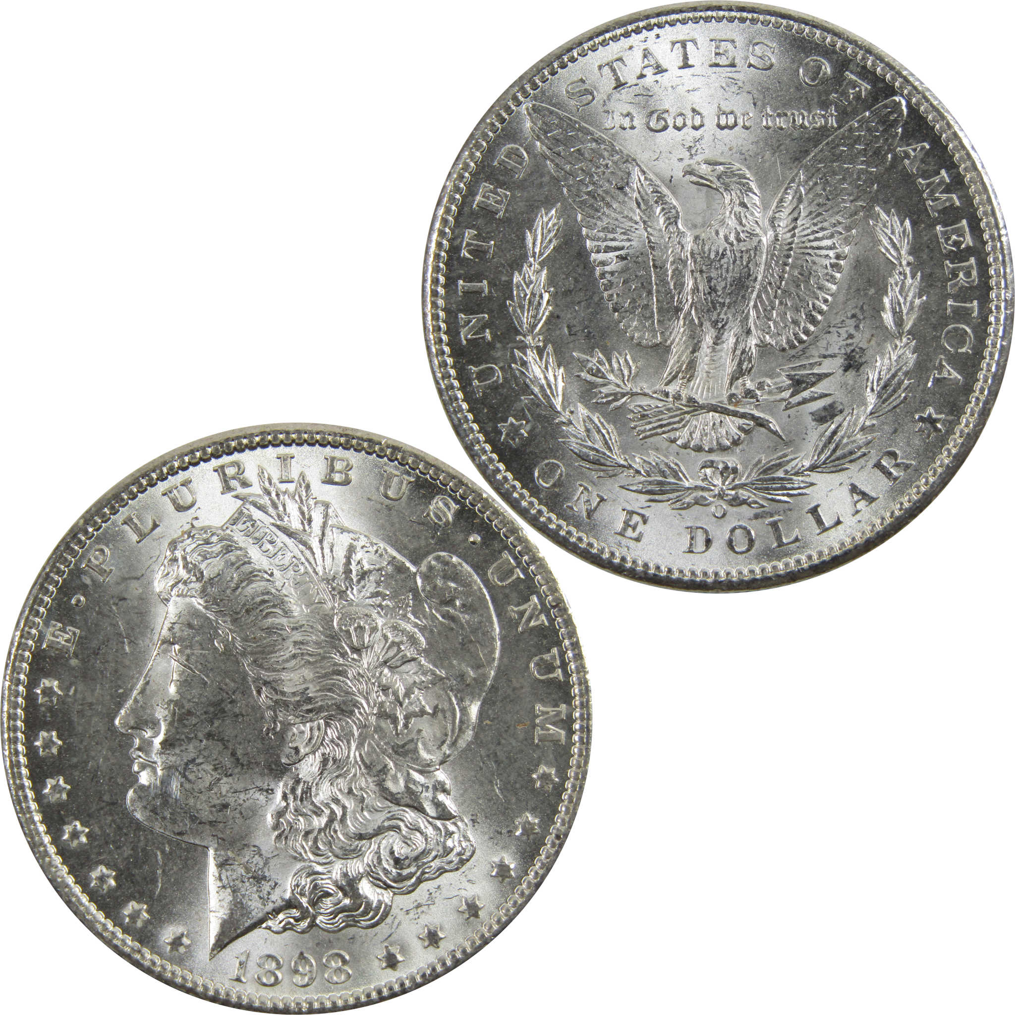 1898 O Morgan Dollar BU Uncirculated 90% Silver $1 Coin SKU:I5232 - Morgan coin - Morgan silver dollar - Morgan silver dollar for sale - Profile Coins &amp; Collectibles