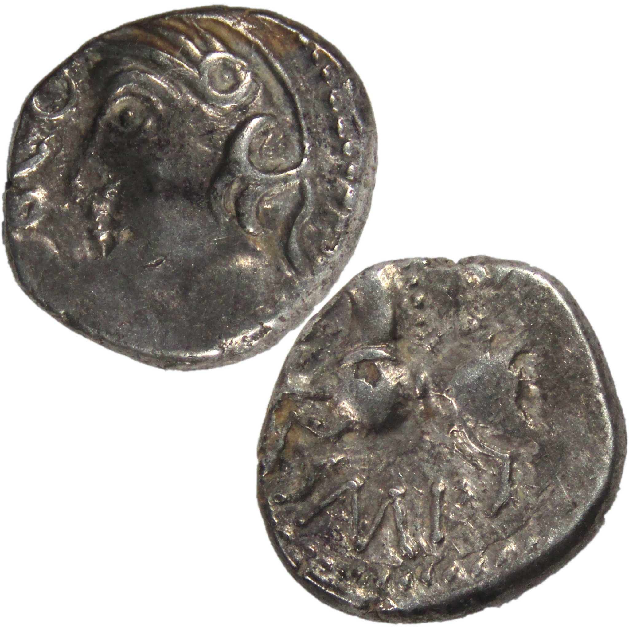 100-50 BC Sequani Quinarius VF Silver Ancient Gaulish Coin SKU:I5971