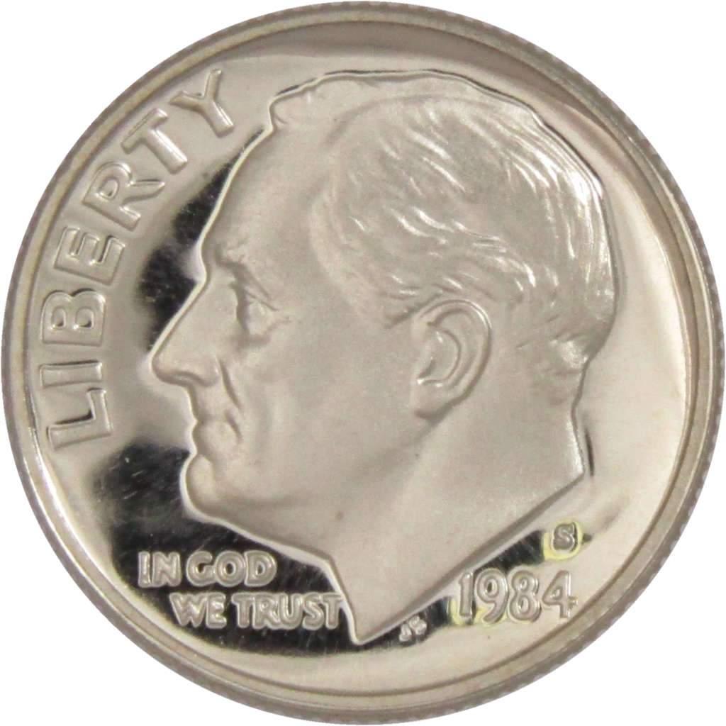 1984 S Roosevelt Dime Choice Proof 10c US Coin Collectible