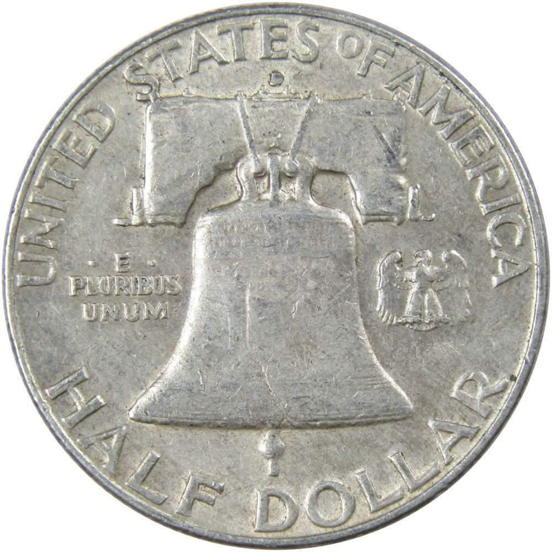 1957 D Franklin Half Dollar XF EF Extremely Fine 90% Silver 50c US Coin - Franklin Half Dollar - Franklin half dollars - Franklin coins - Profile Coins &amp; Collectibles