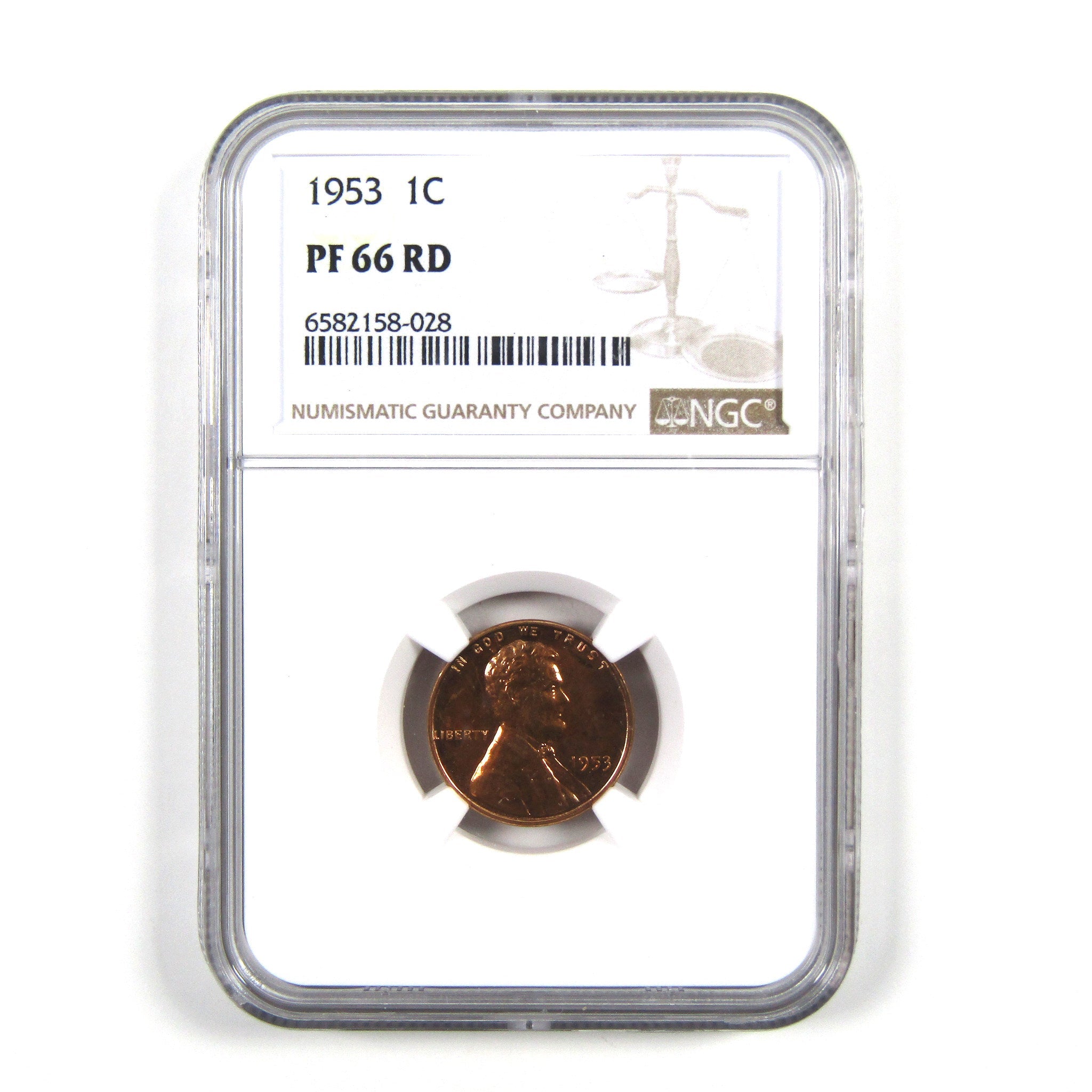 1953 Lincoln Wheat Cent PF 66 RD NGC Penny 1c Proof Coin SKU:I4480