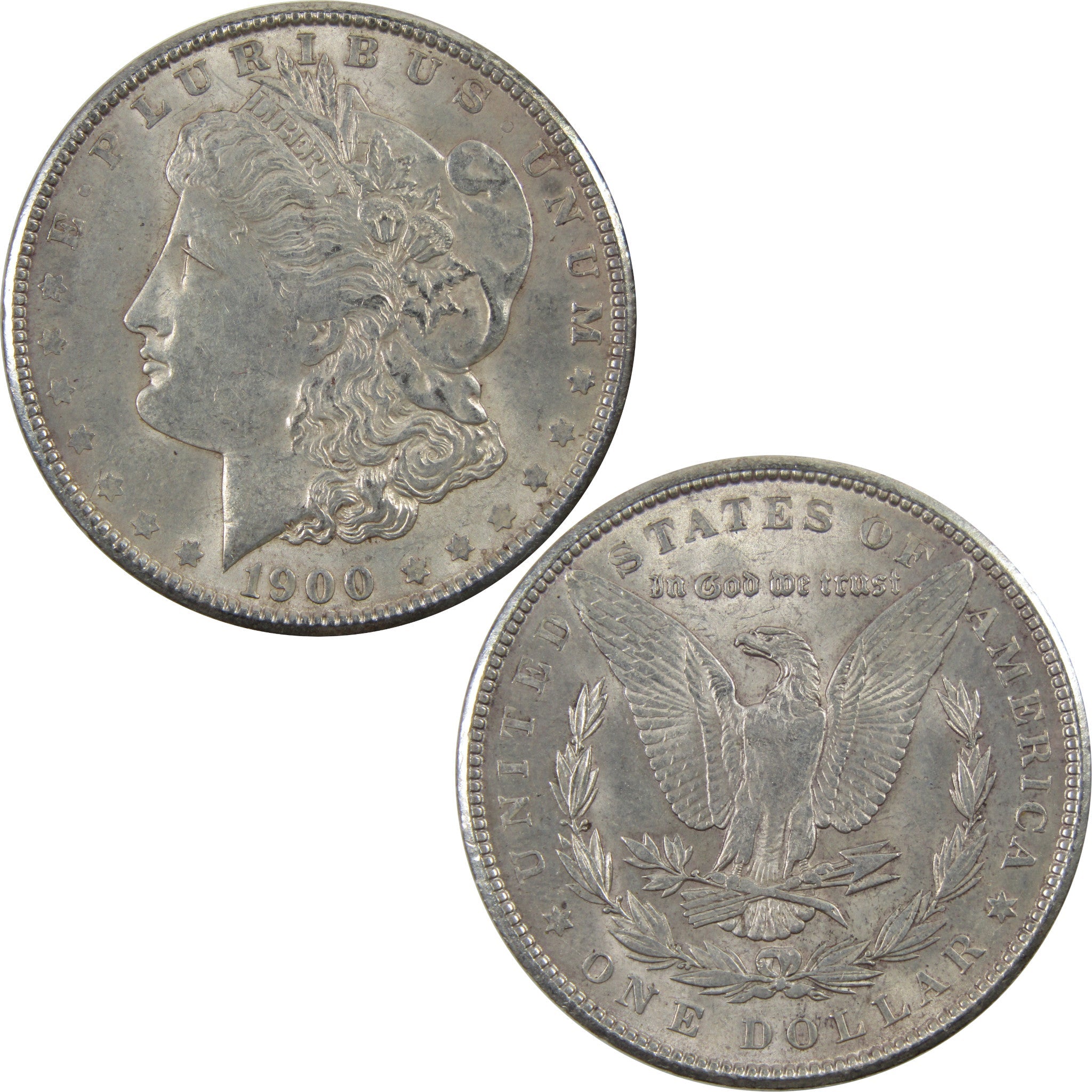 1900 Morgan Dollar AU About Uncirculated 90% Silver $1 Coin SKU:I5473 - Morgan coin - Morgan silver dollar - Morgan silver dollar for sale - Profile Coins &amp; Collectibles